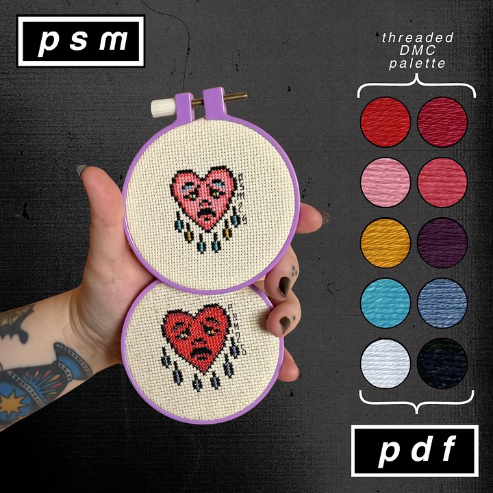 Bert Grimm Mini Crying Heart Pattern Set product image (1)