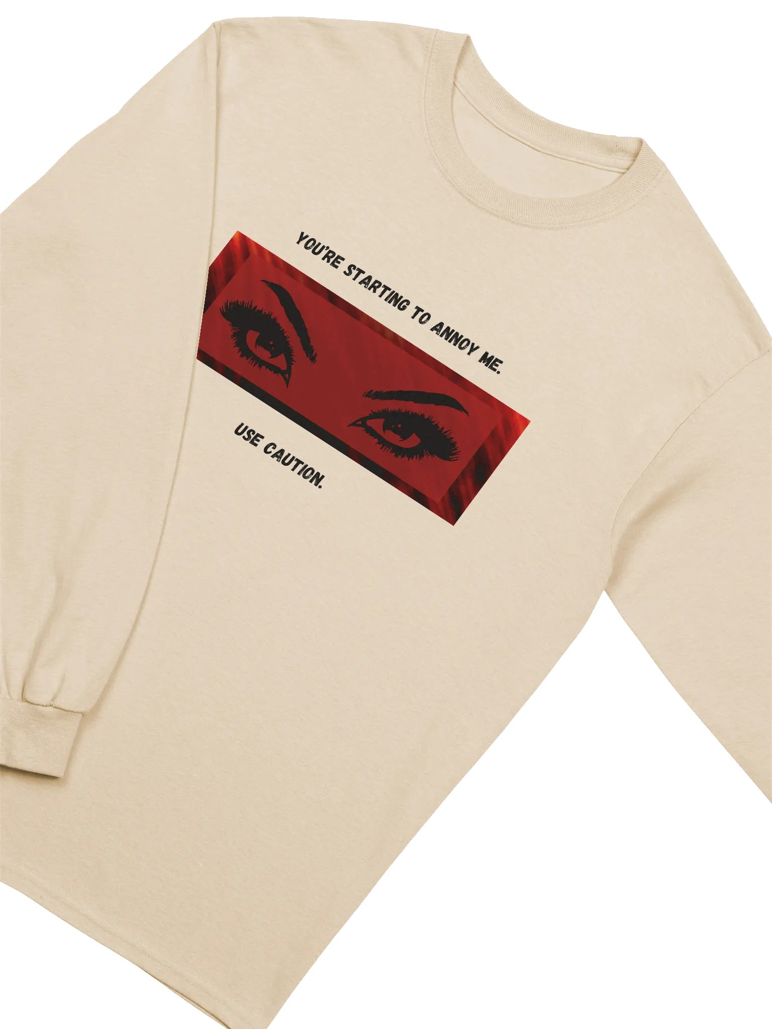 "Use Caution" Heavyweight Long Sleeve T-shirt product image (4)