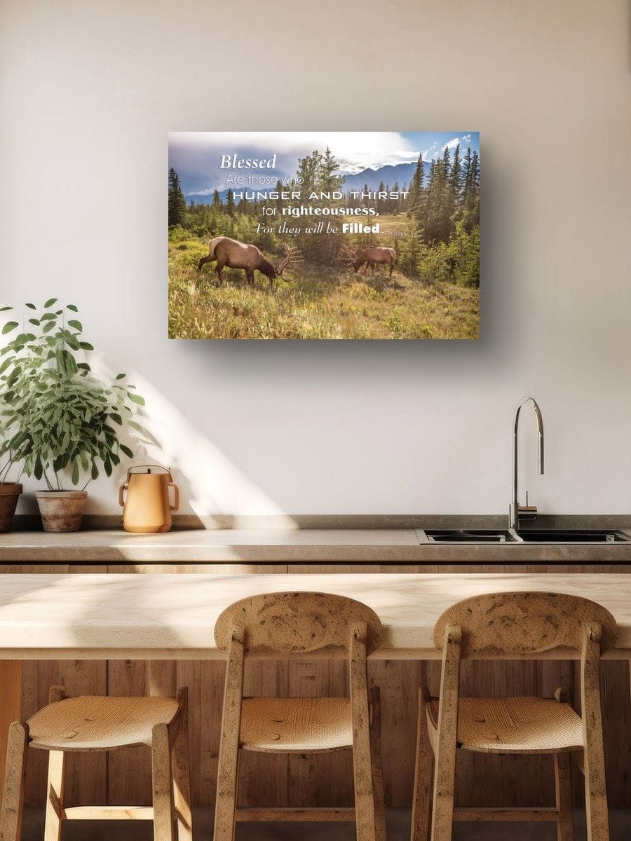 Matthew 5:6 Blessed Are Those Who Hunger Canvas Art product image (2)