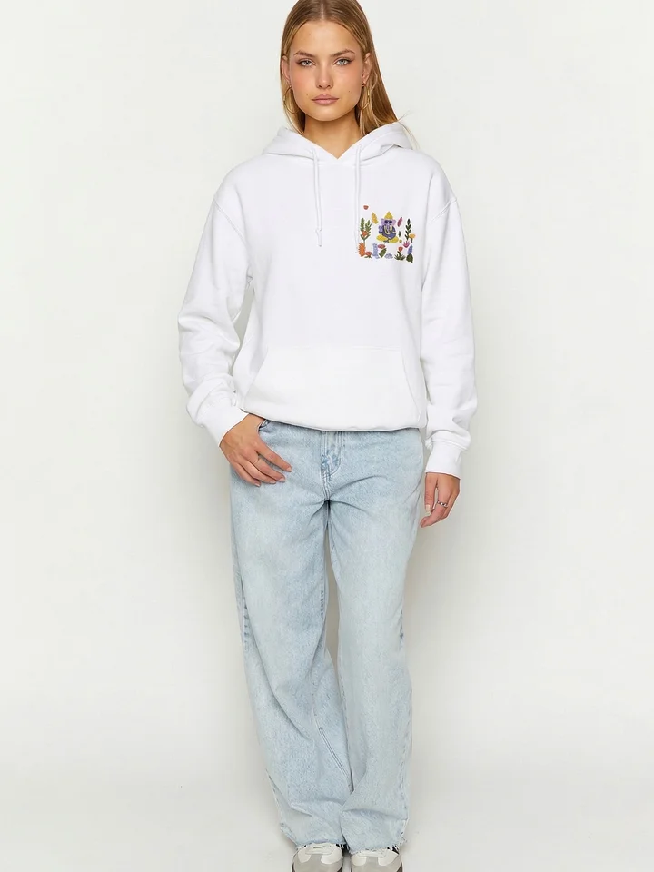 Om Gam Ganapataye Namaha - Hoodie (WHITE) product image (1)