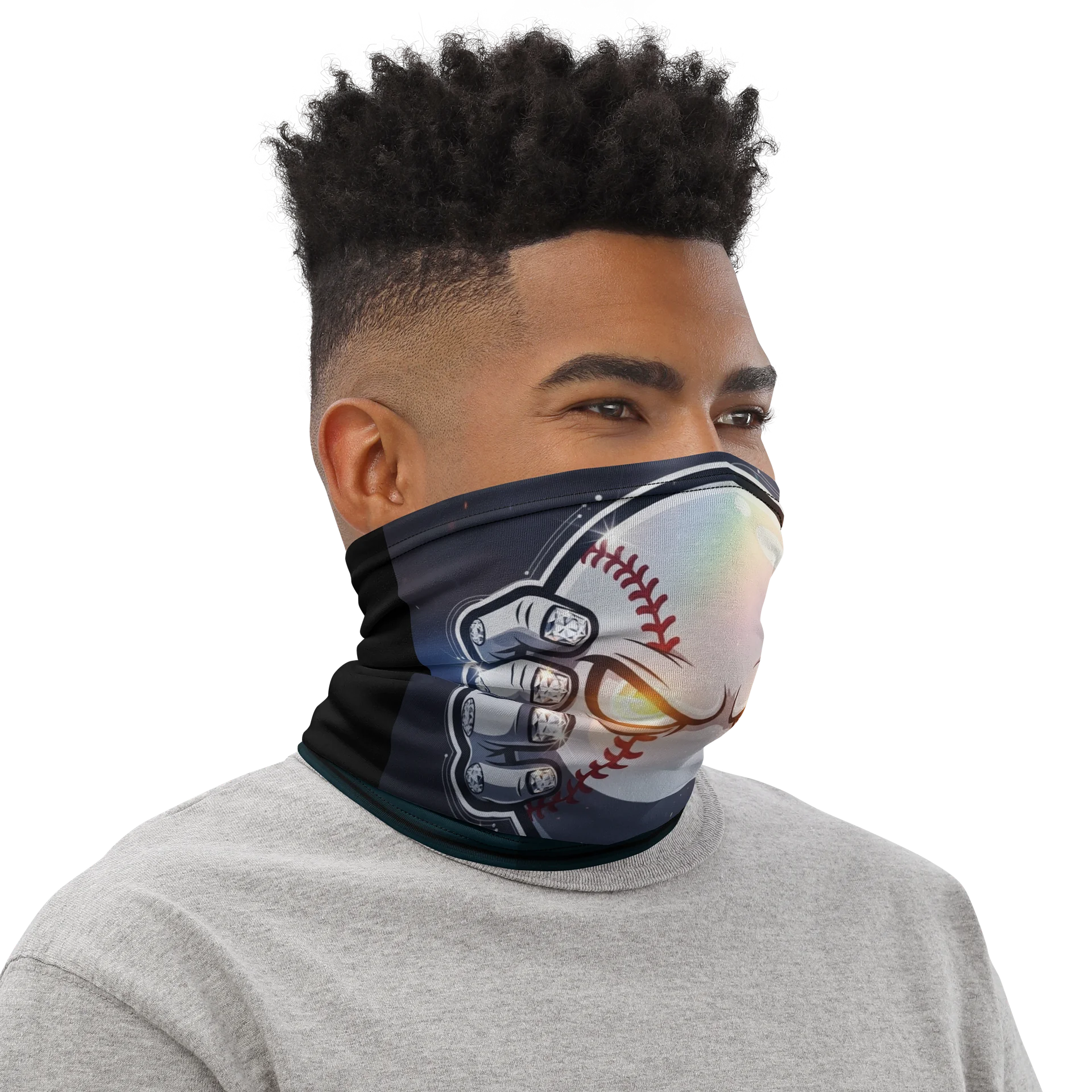 Diamond Hands Baseball Neck & Face Mask product image (2)