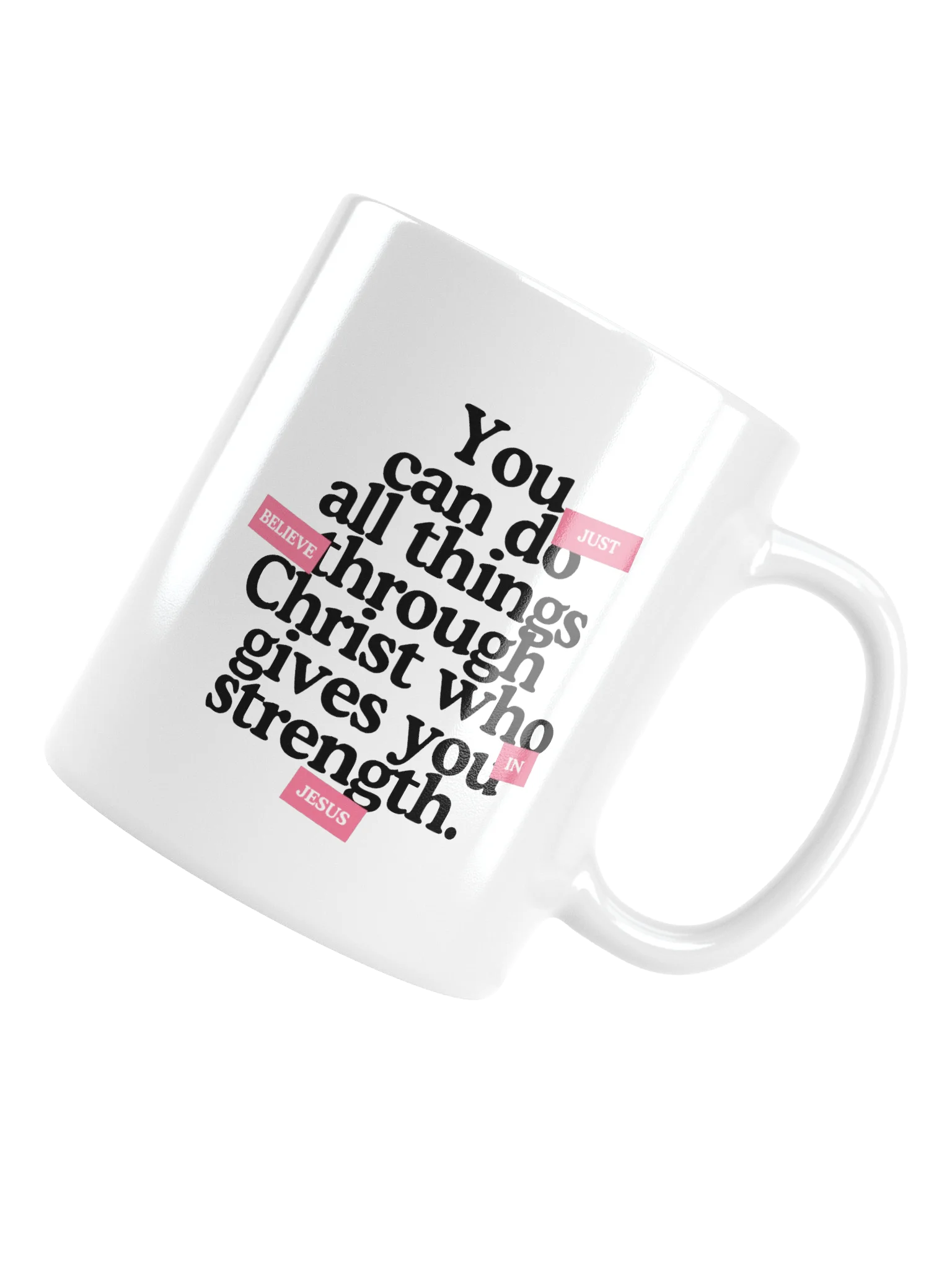 Christ Gives Me Strength Mug product image (5)