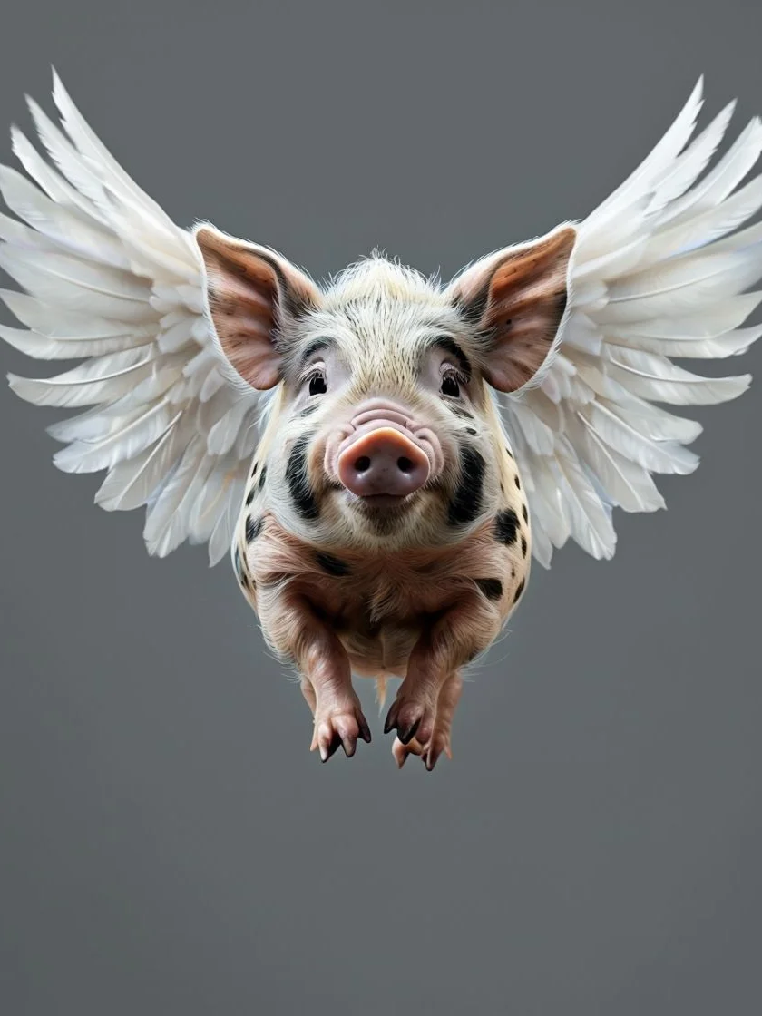 Flying Pig Framed Matte Poster product image (1)