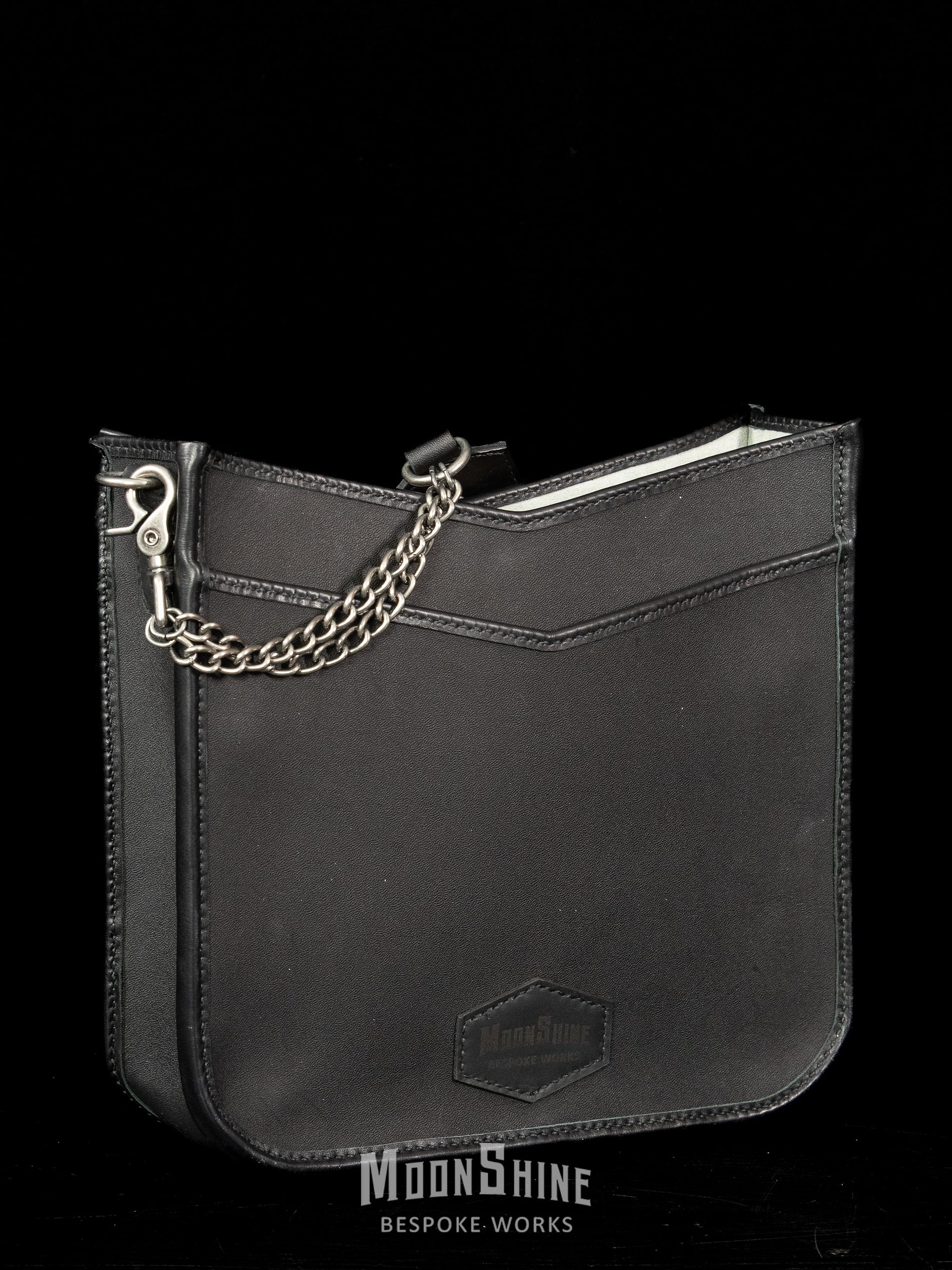 Blue Metallic Acid Wash Hair-On Hide Shoulder Bag product image (4)