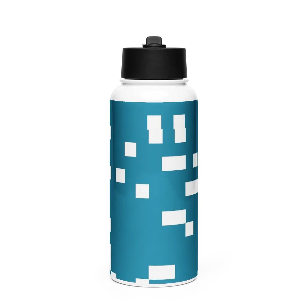 Pattern art 1 Teal Stainless Steel Bottle product image (1)
