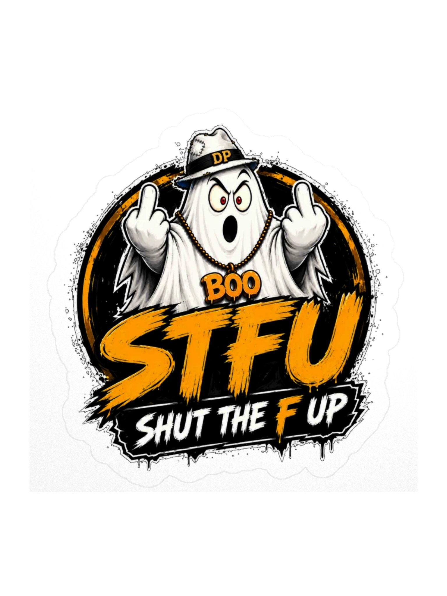 Boo STFU 3" x 3" sticker product image (1)