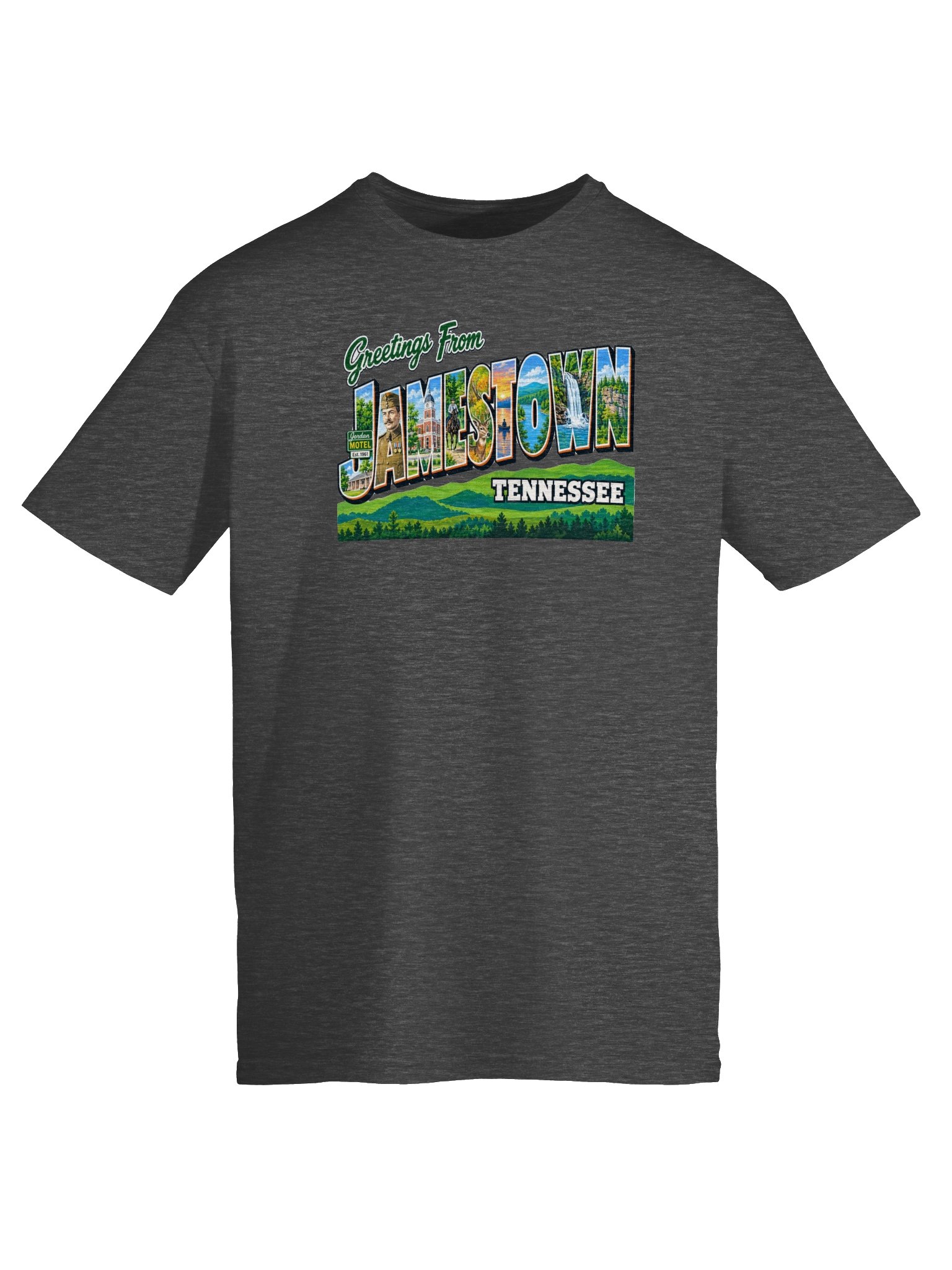 Mural & Main Jamestown, Tennessee Mural T-Shirt product image (65)