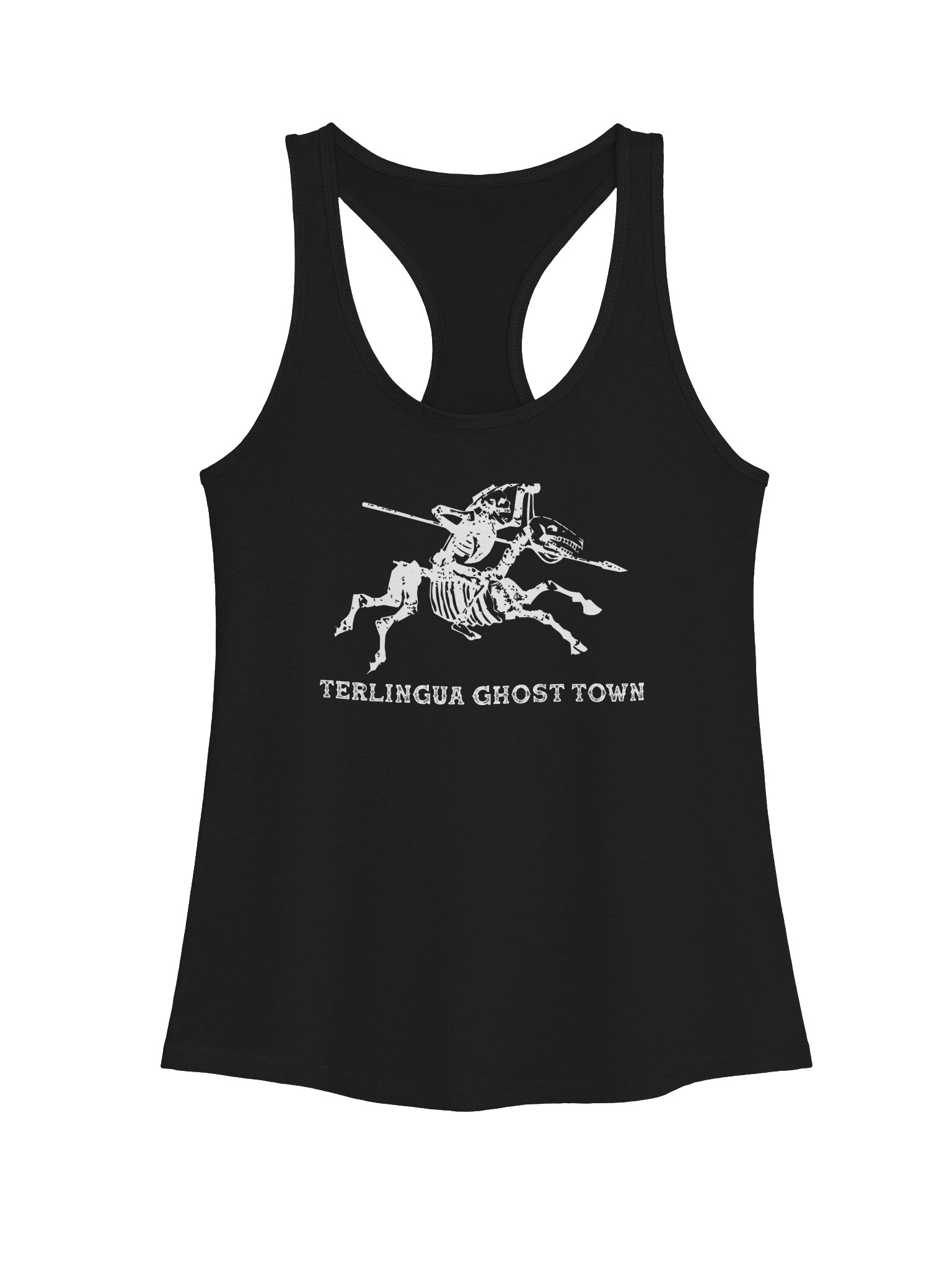 Terlingua Ghost Town Ladies Racerback Tank product image (1)