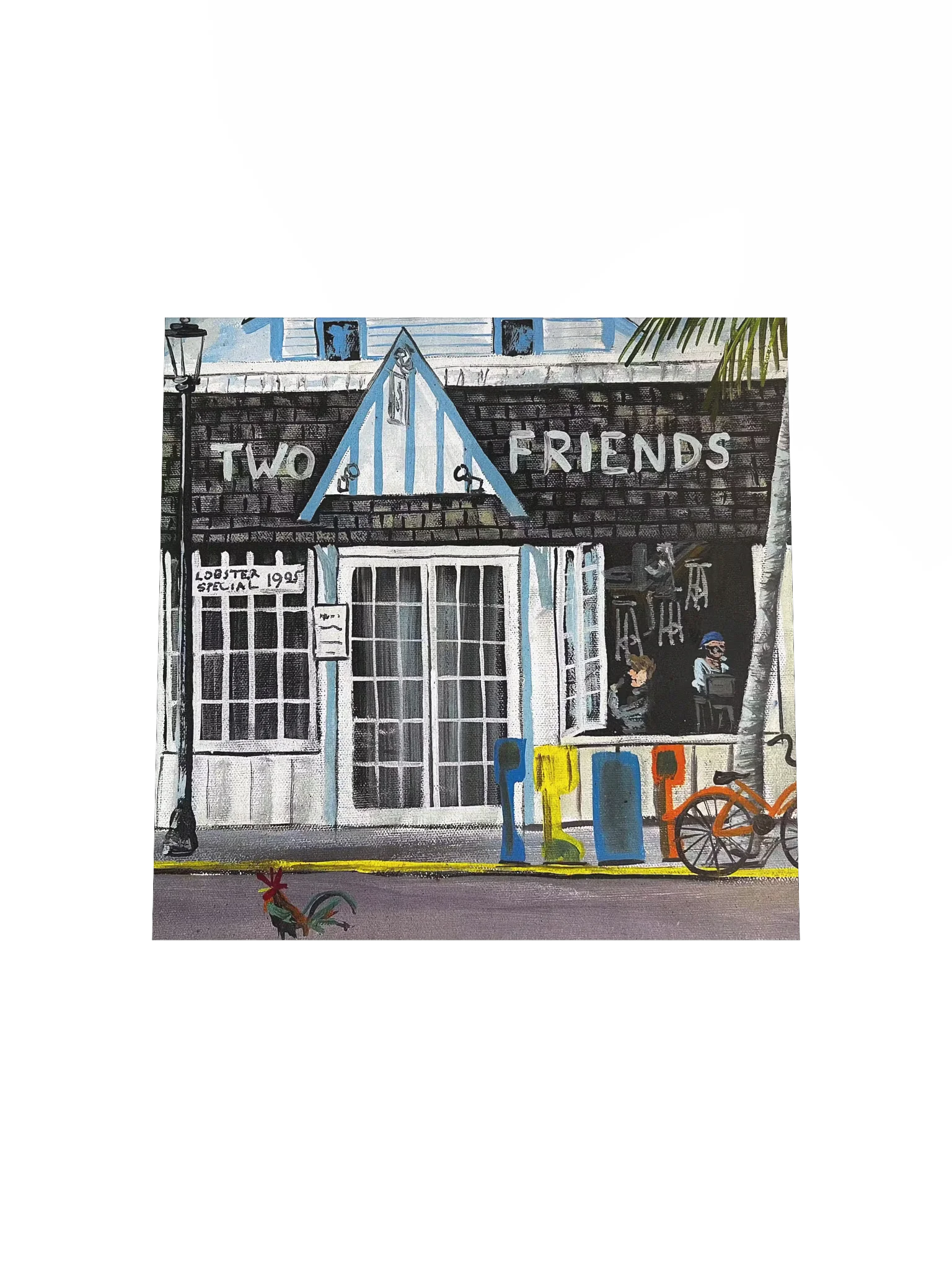 Rick Burnett Two Friends Karaoke Square Poster product image (4)