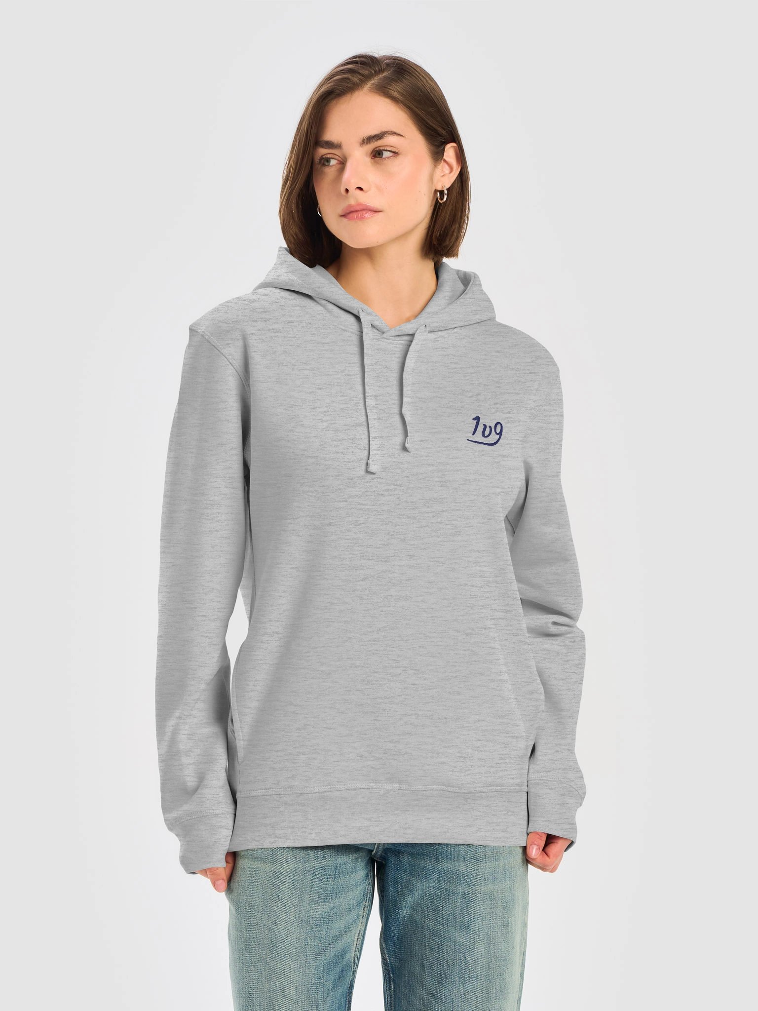 1v9 Embroidered Hoodie – Navy Stitch product image (5)