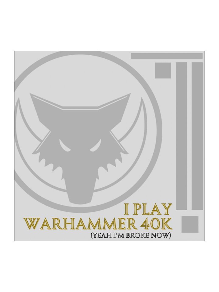 I Play Warhammer 40K Square Sticker product image (1)