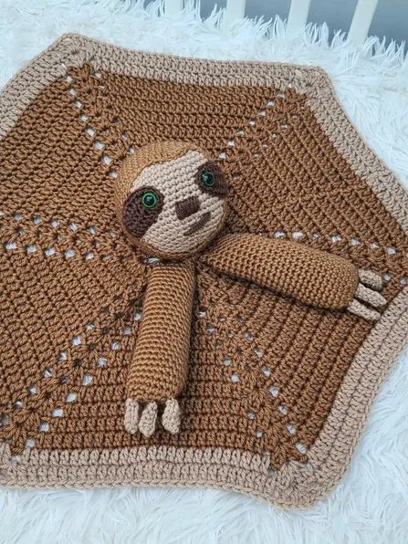 Smooch Sloth Lovey Crochet Pattern, Baby Comforter PDF Pattern - Crafting Happiness product image (9)