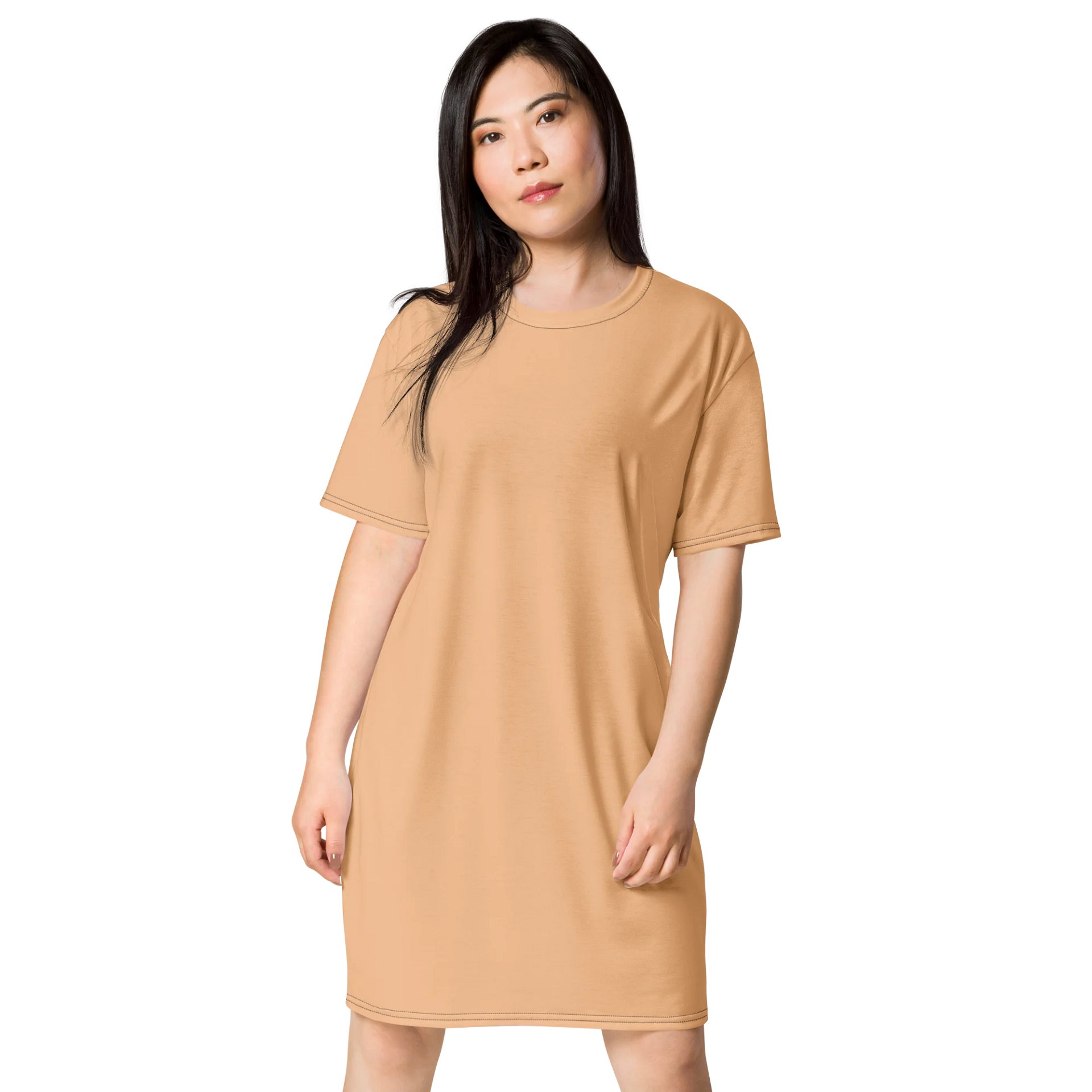 Colour Romantic Oversized T-Shirt Dress | Stretchy Fabric | Casual or Formal Style | Sizes 2XS-6XL | Exclusive Design product image (1)