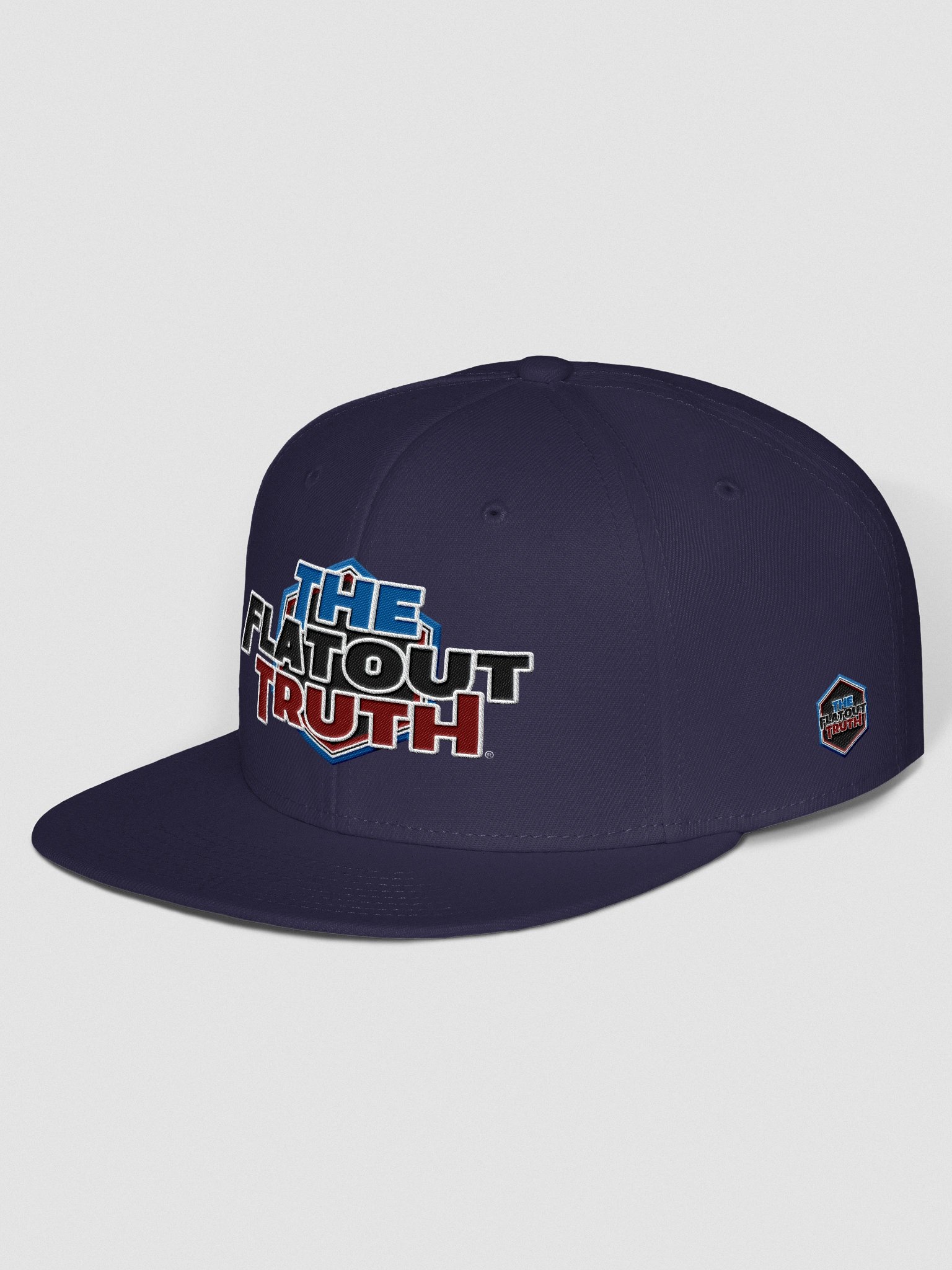 TFOT Blue Hex Flat Snapback Hat product image (3)