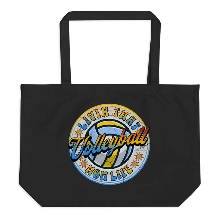 Livin That Mom Life Volleyball Vintage Tote product image (1)