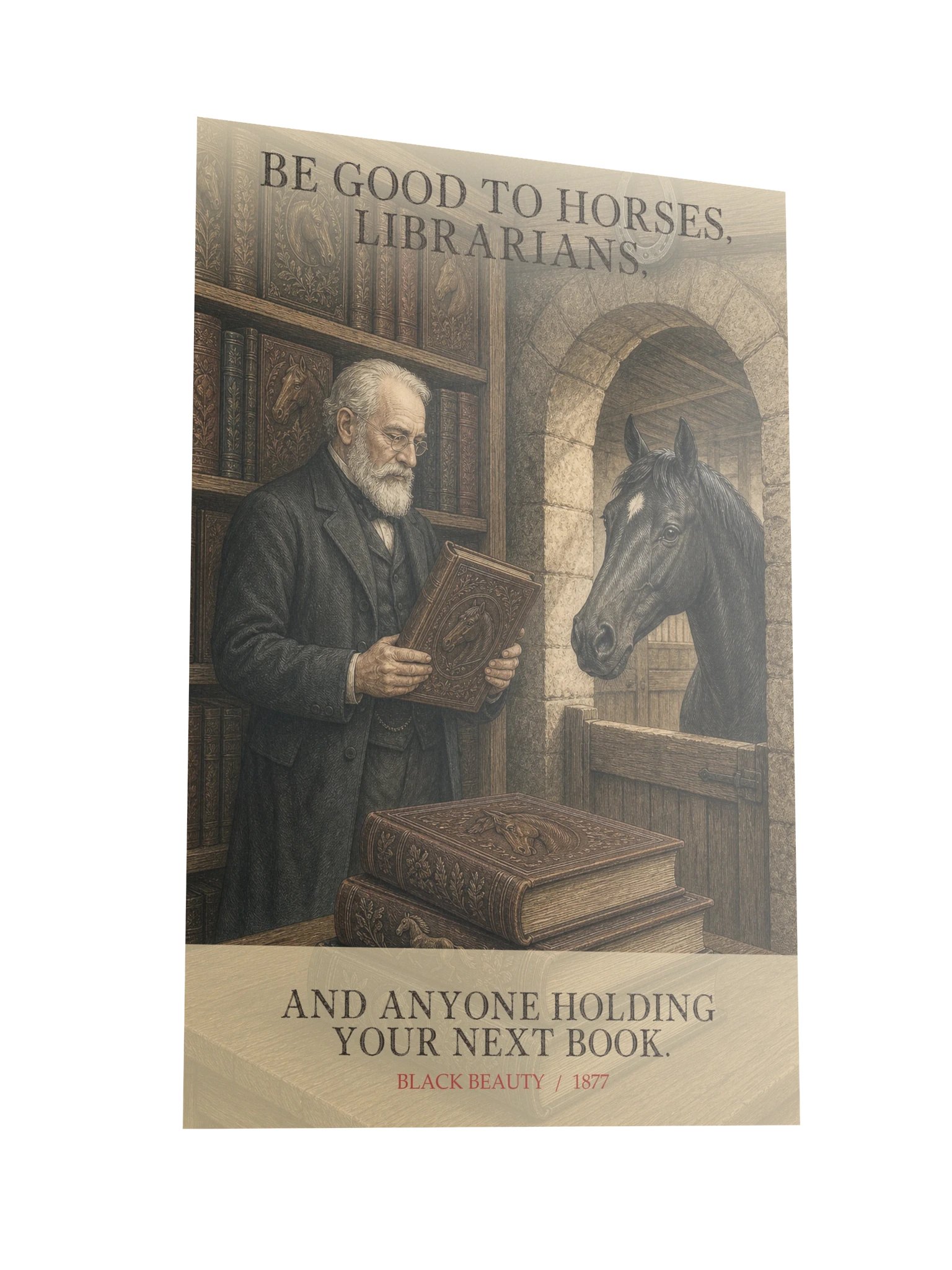 Be Good Horses Librarians Anyone Holding Your -- Black Beauty Art Print product image (10)