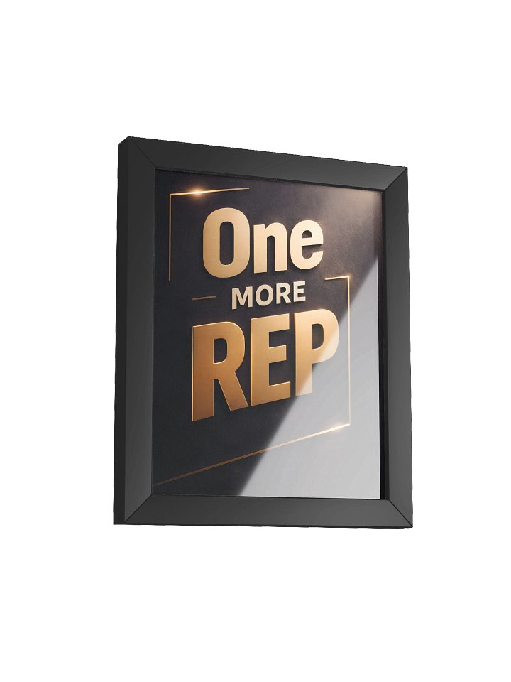 One More Rep – Premium Motivation Wall Art for Focus, Discipline & Mental Strength product image (24)