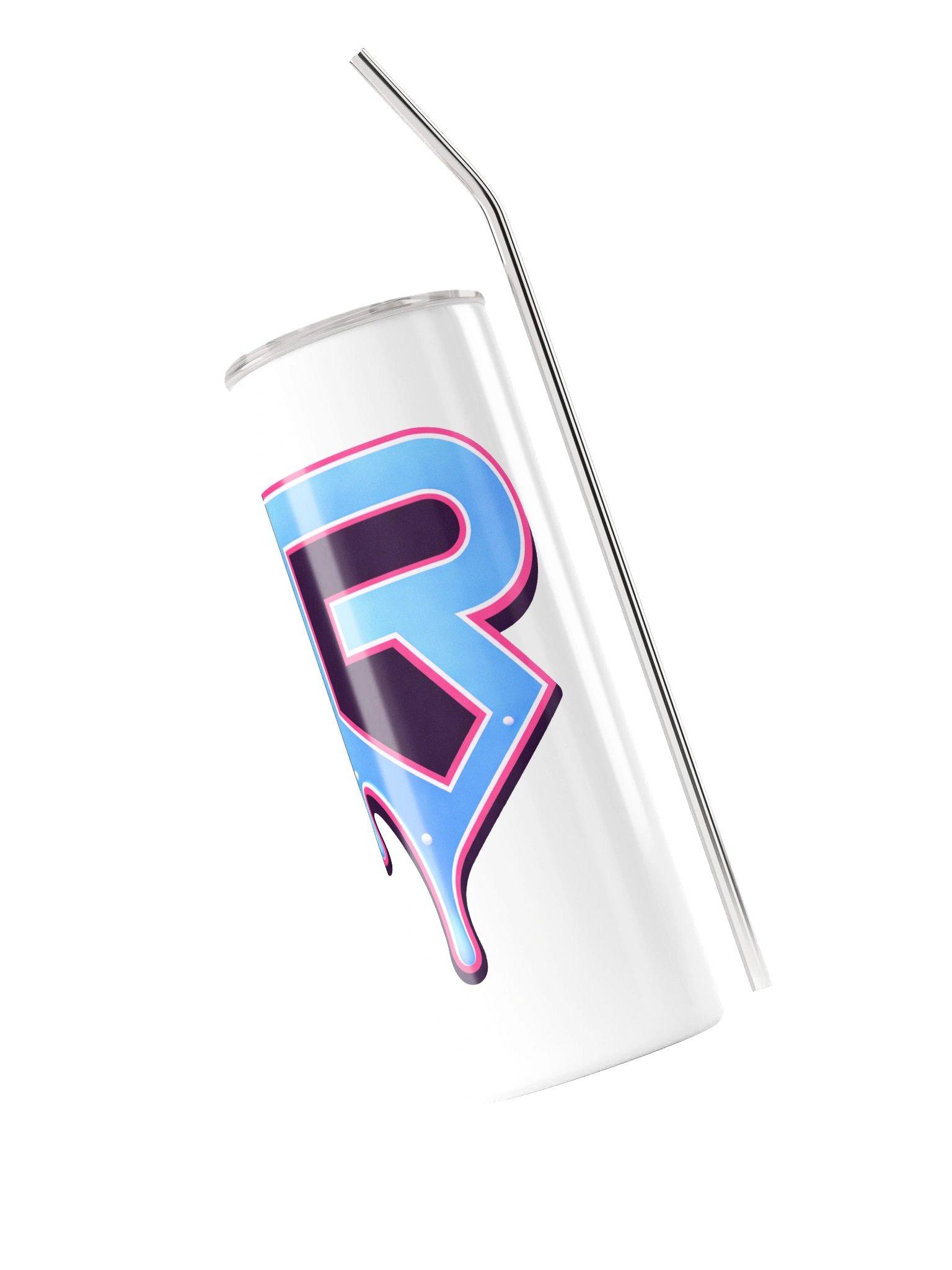 R Drippy White Stainless Steel Tumbler product image (3)