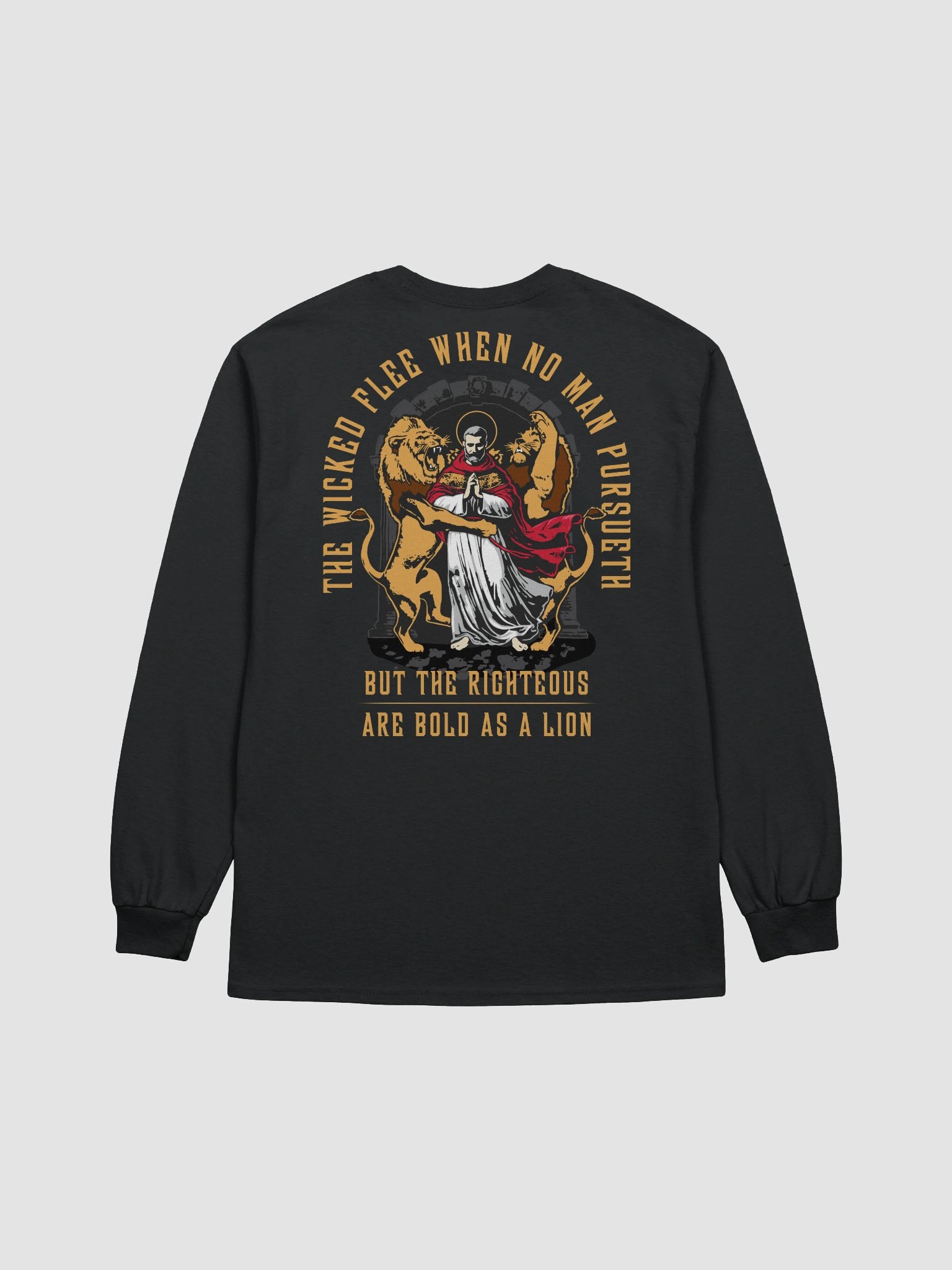 The rigtheous are BOLD as a LION - Long Sleeve T-Shirt product image (3)