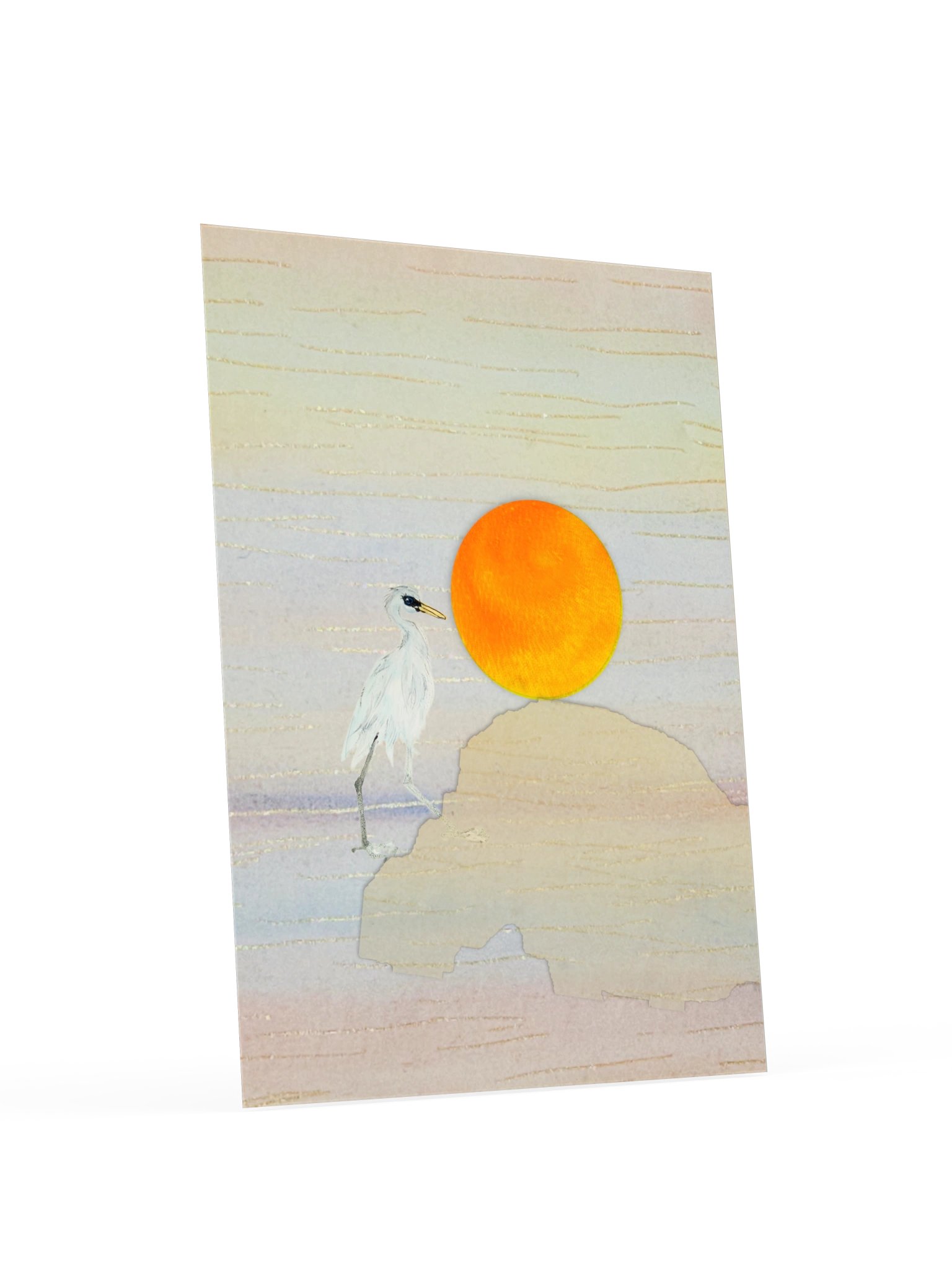 Golden Sunset Crane Print product image (38)