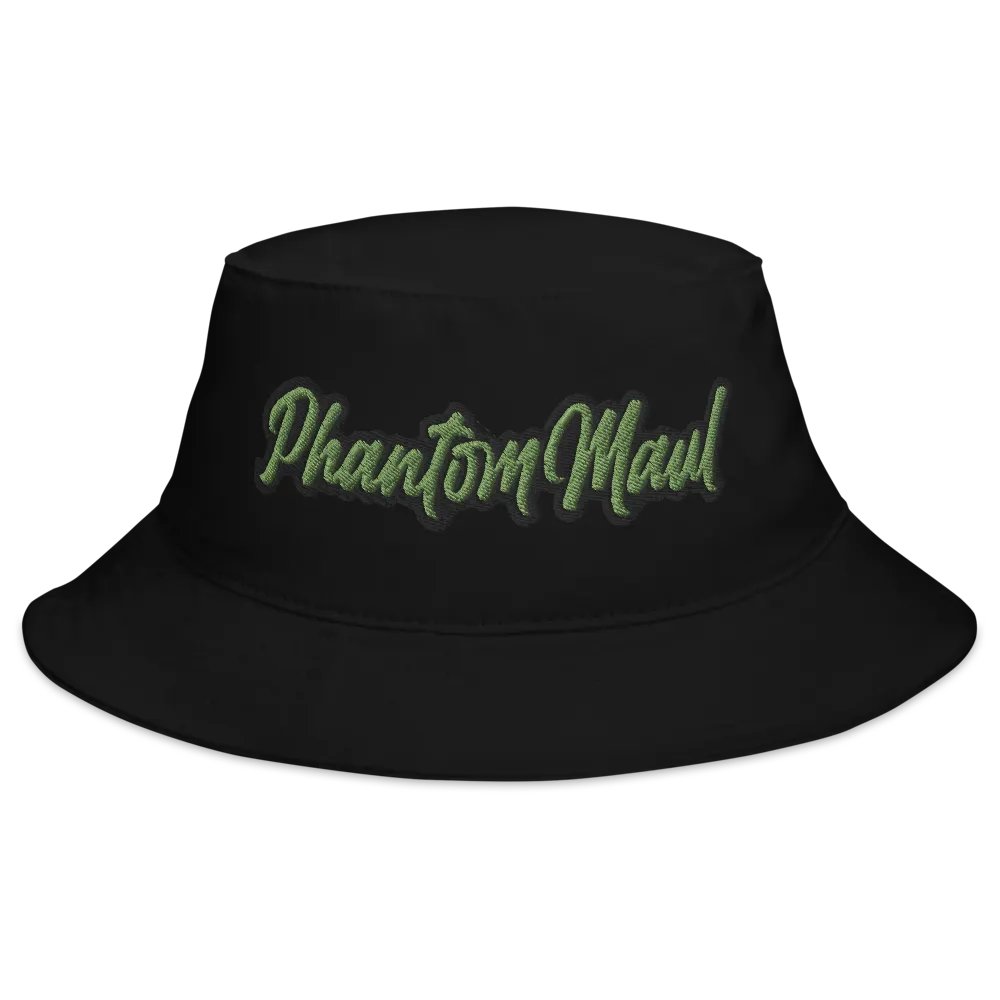 'PhantomMaul' Bucket Hat Kiwi Green Lettering product image (2)