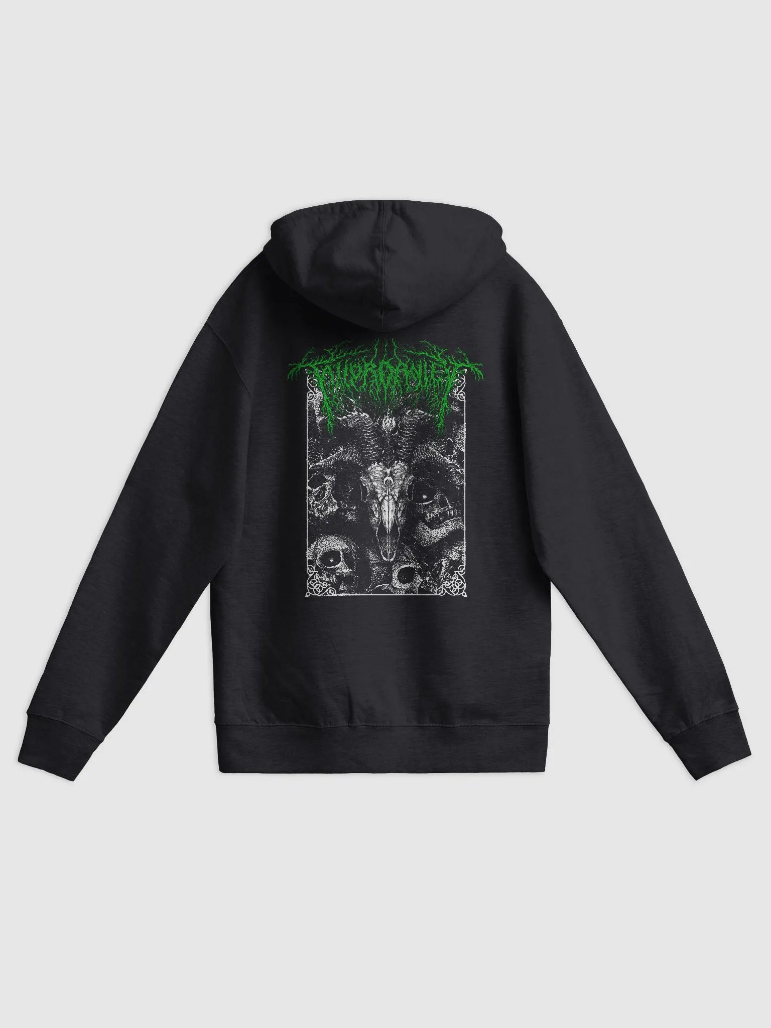 Goat Skull Green Logo Zip Up product image (2)