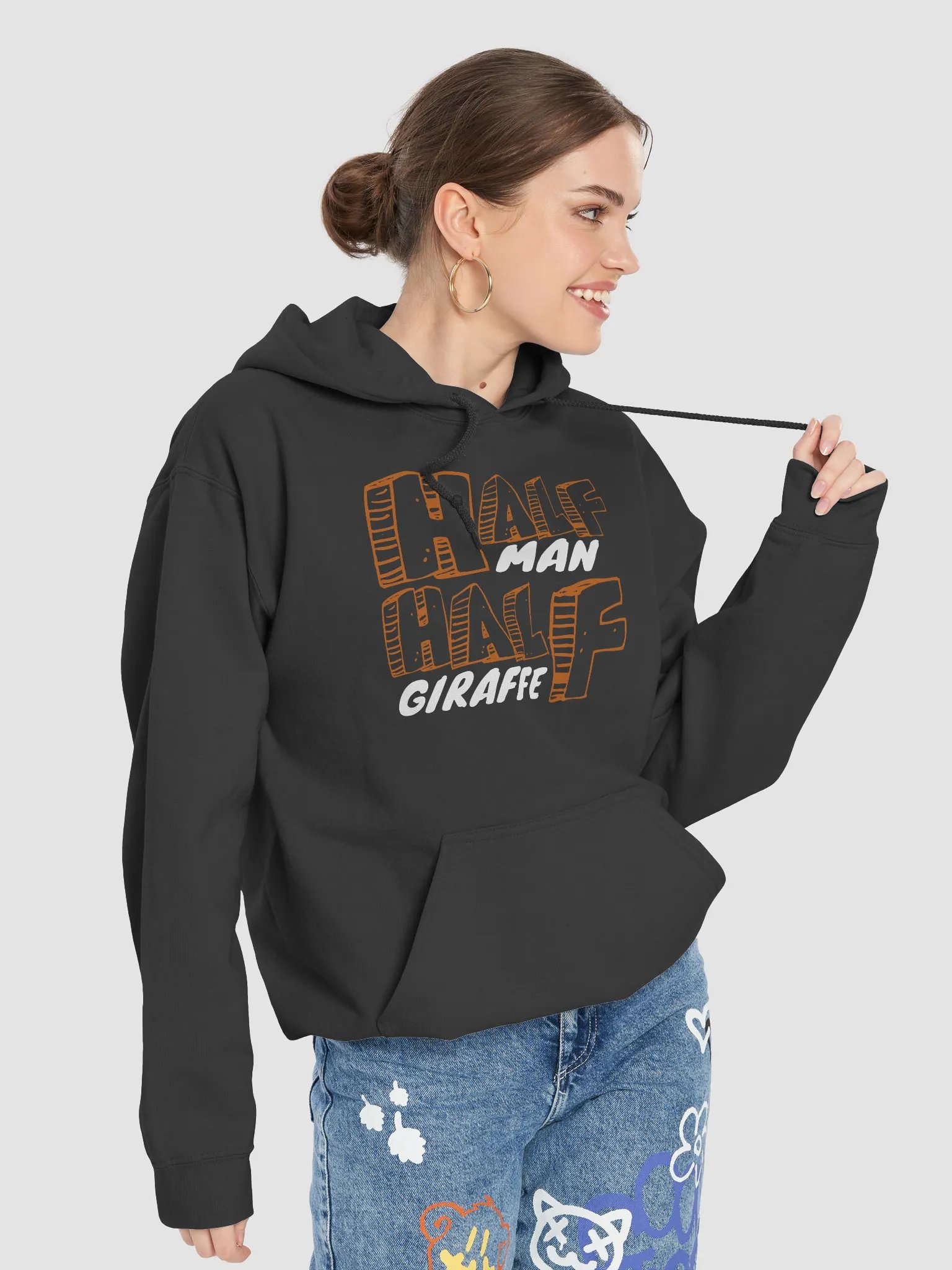 Half man half giraffe - hoodie product image (78)