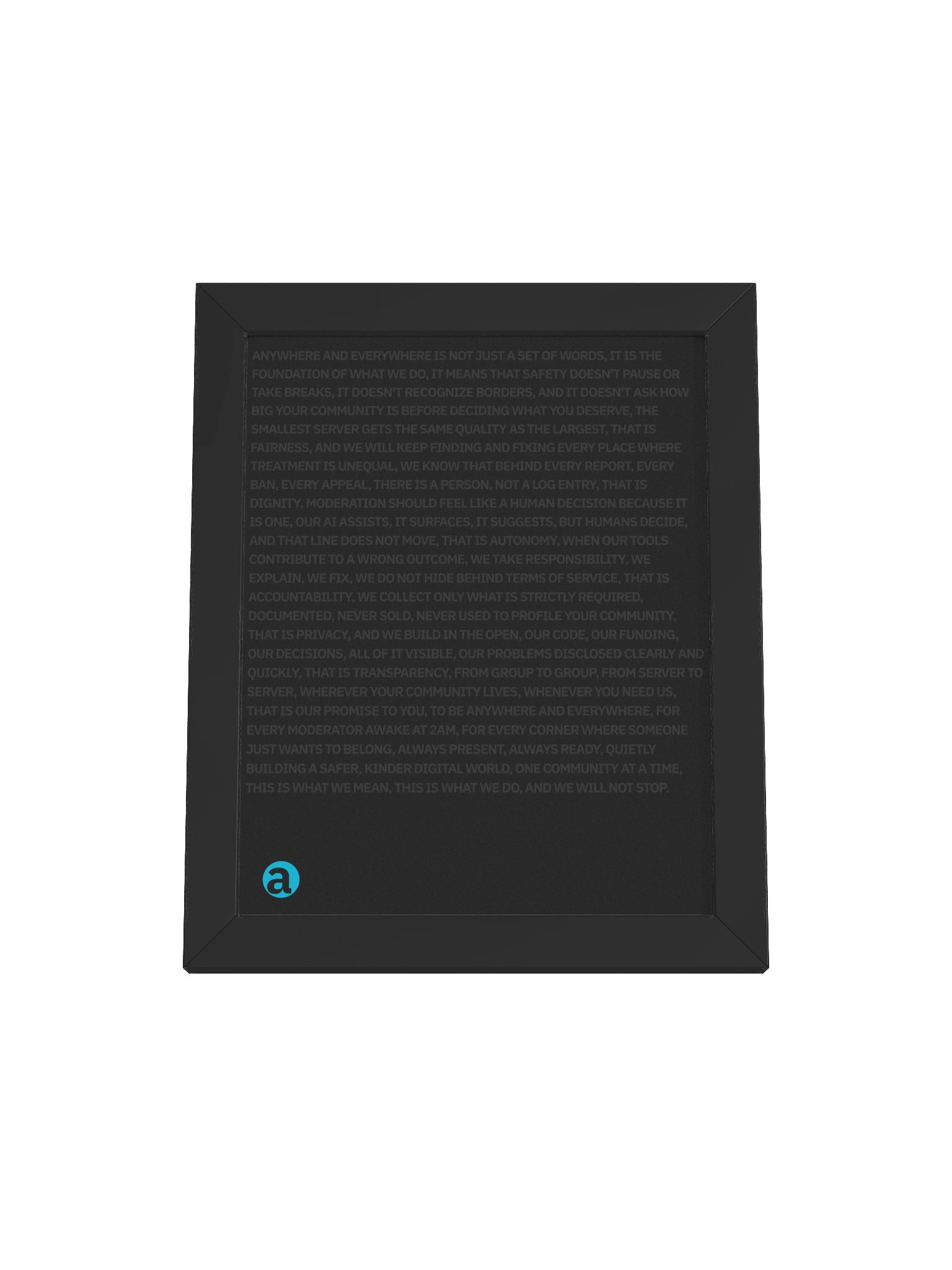 Anywhere and Everywhere "manifesto" Poster product image (1)