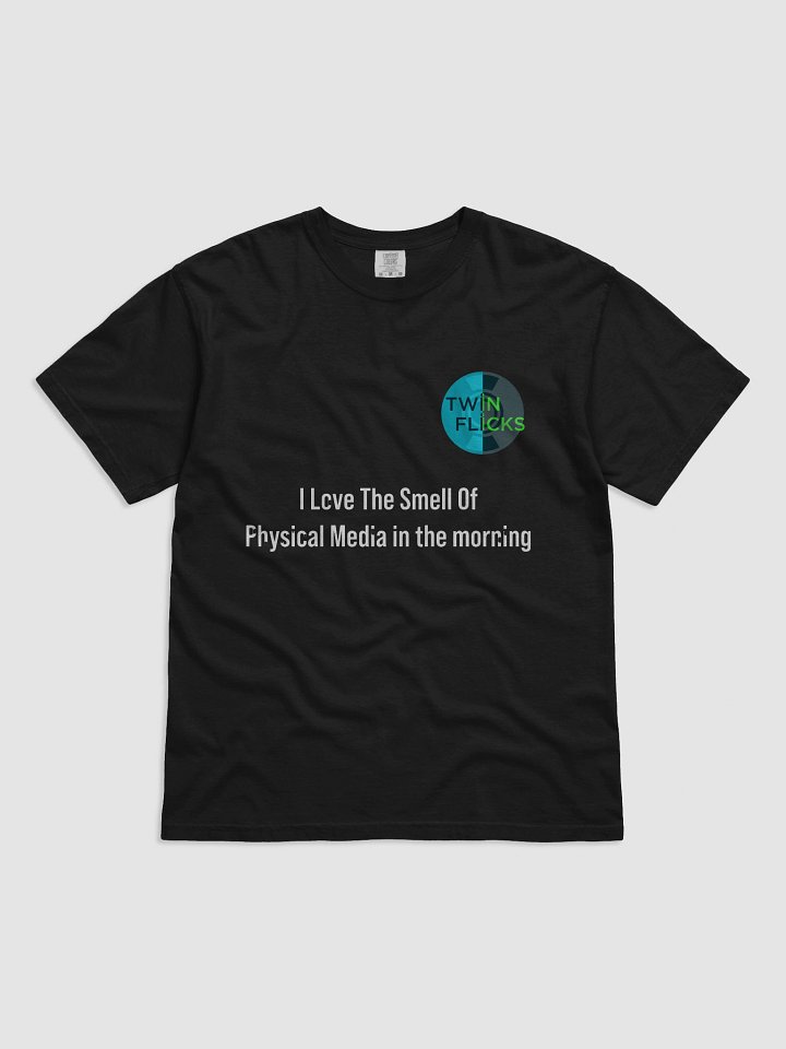 Physical Media Slogan Shirt (I love the smell of physical media in the morning) product image (1)