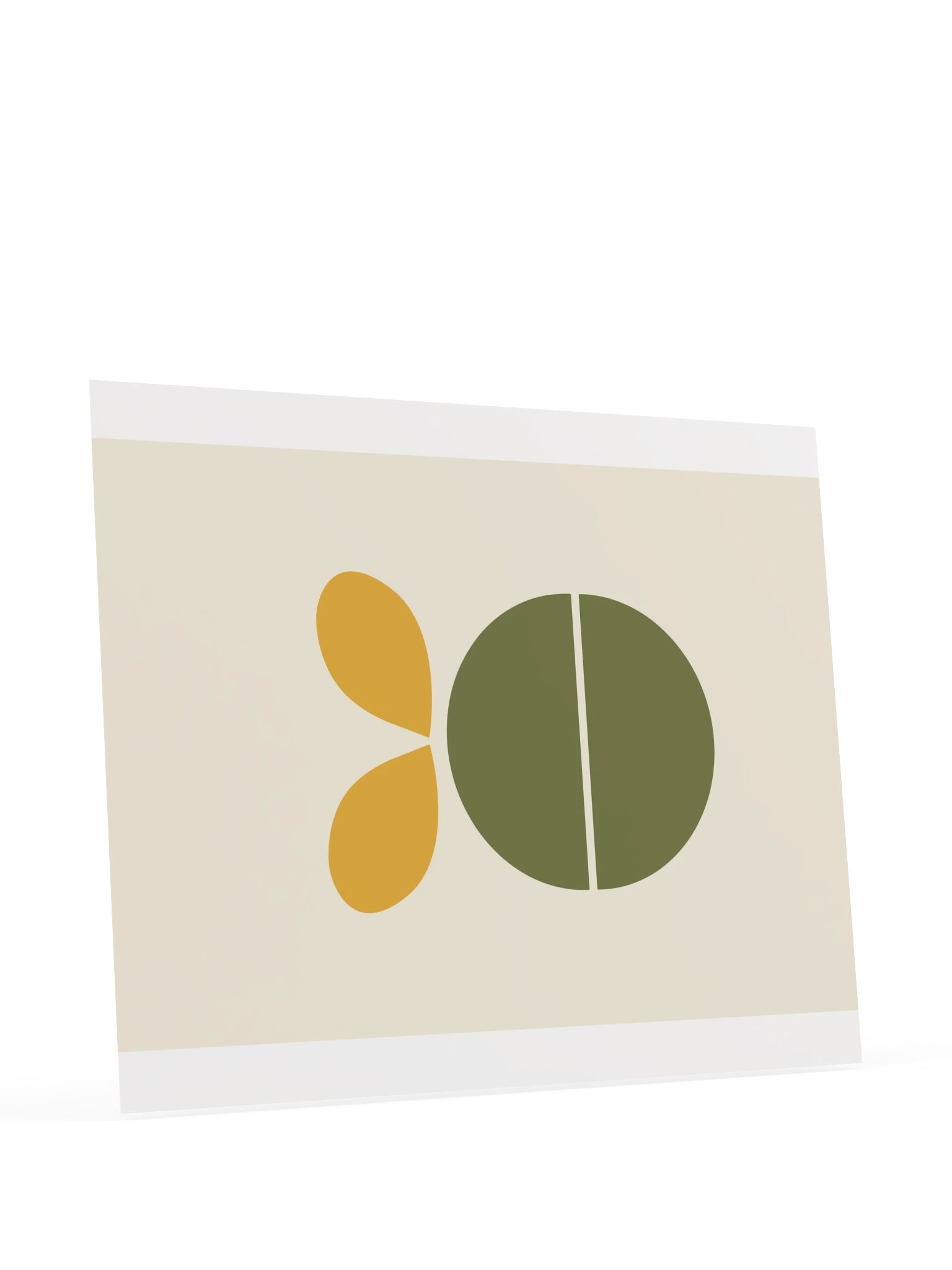 Retro Sprout Print | Olive and Mustard Bathroom Wall Art product image (11)