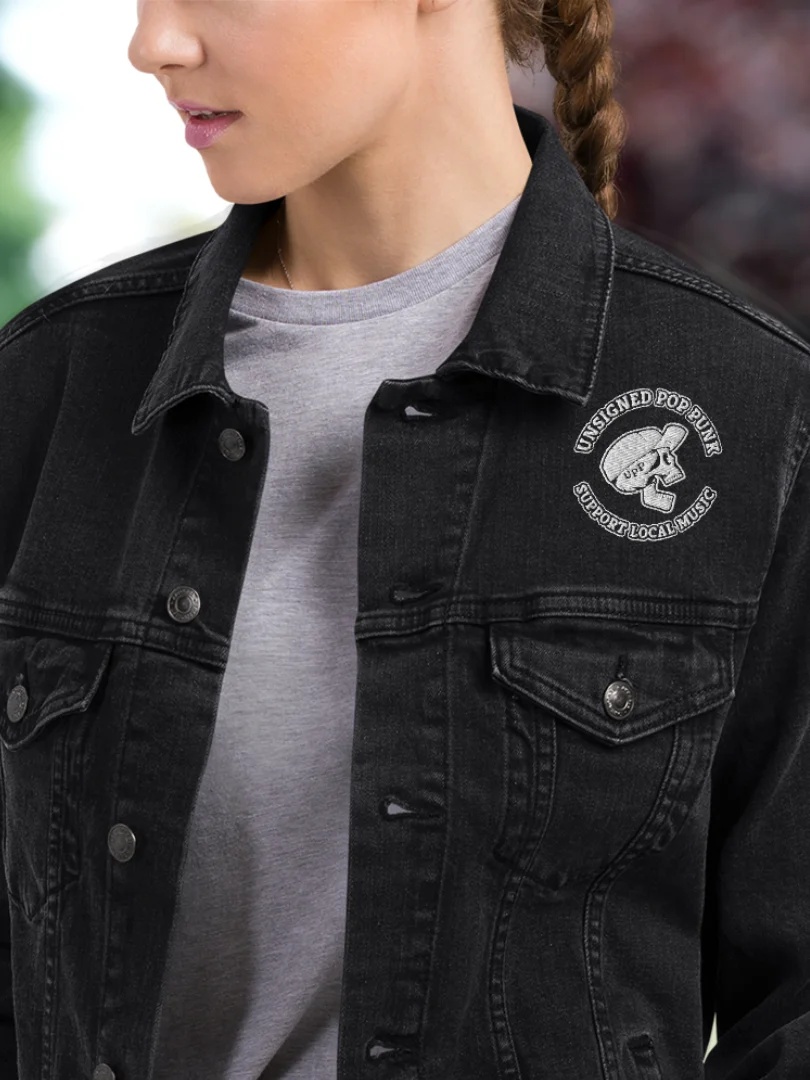 Skull Logo Denim Jacket product image (1)