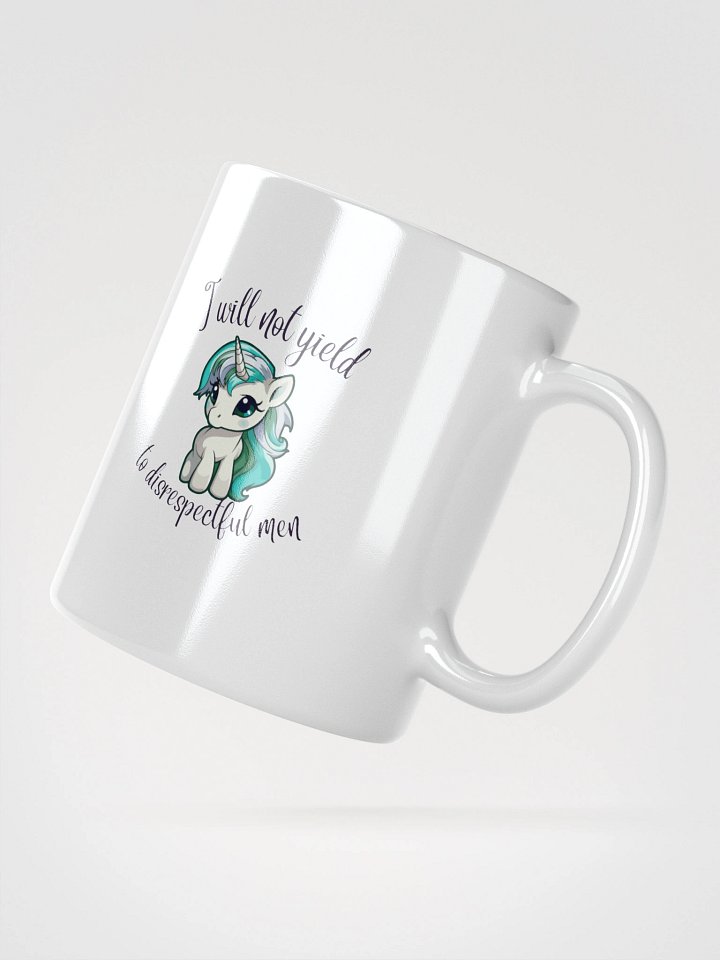 I will not yield green unicorn mug product image (5)