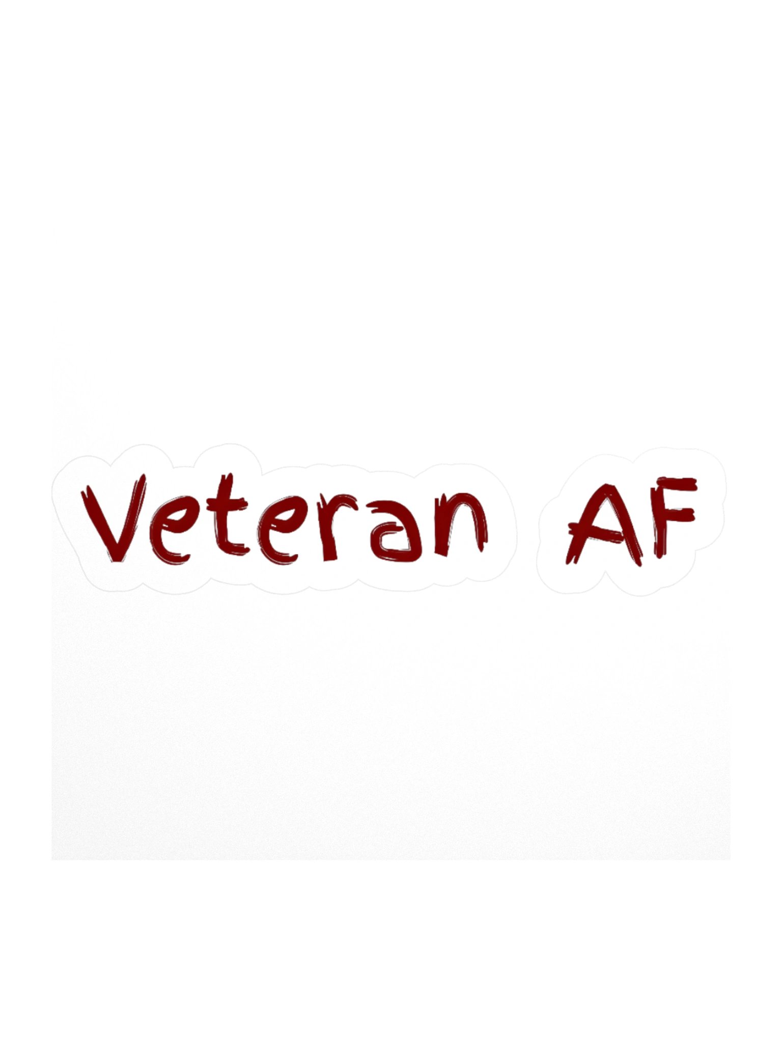 Red Veteran Sticker product image (2)