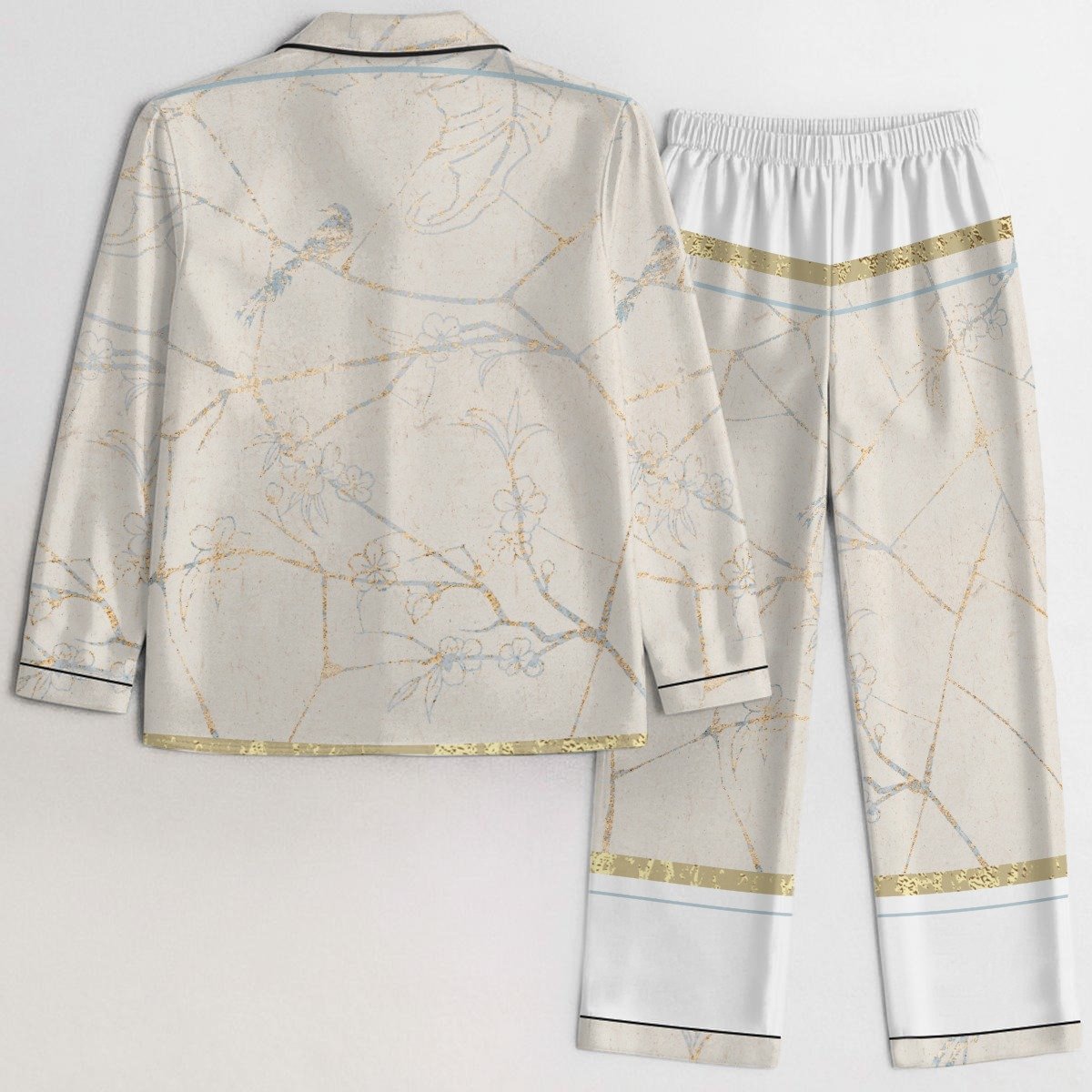 Elegant Blossom Satin Pajama Set product image (2)