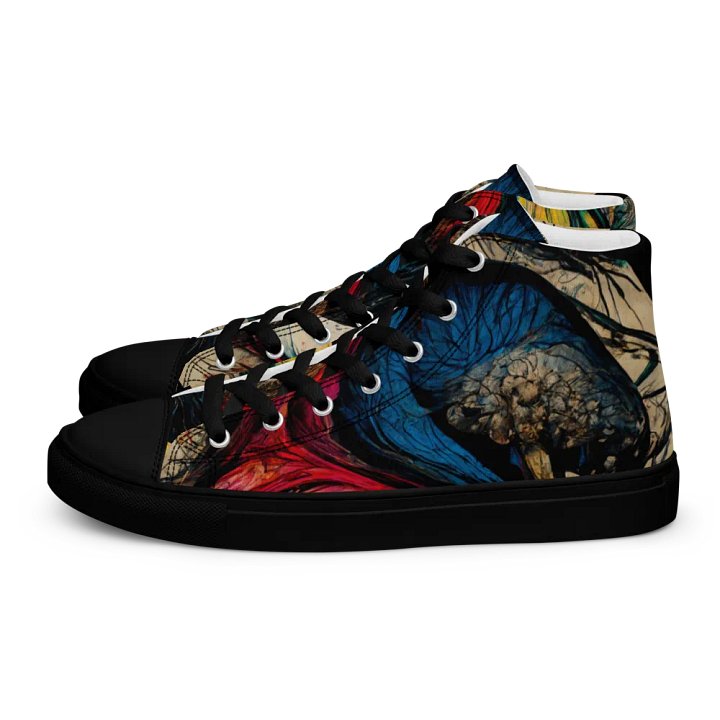 Yin-Yang Swirl High Top Canvas Shoes product image (1)