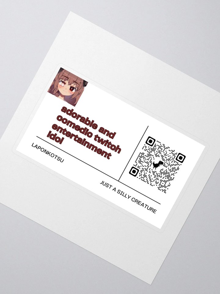 Adorable and comedic regular card sticker product image (3)