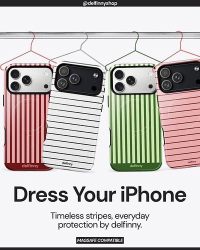 Your daily essentials deserve a style upgrade, too ✨

The Striped Collection brings timeless style together with MagSafe comp...