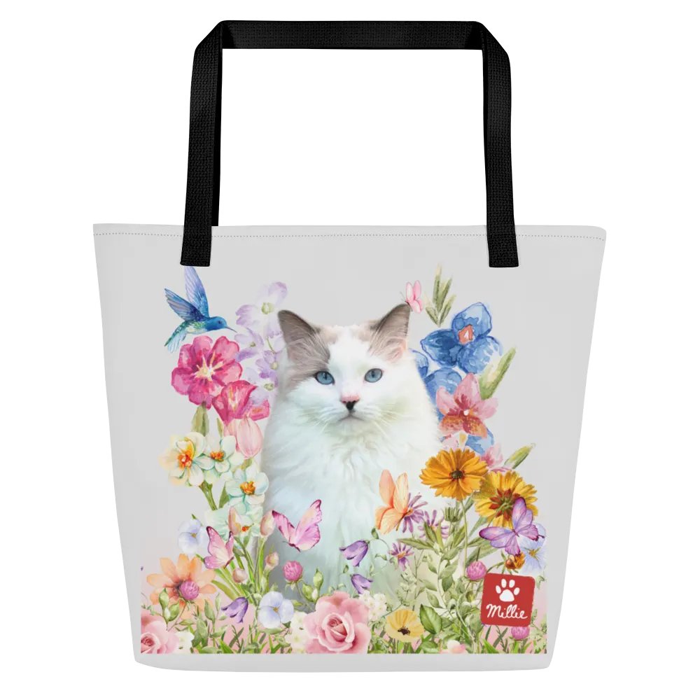 🌸 Limited Edition Spring Tote – Featuring Millie the Cat! 🐾 product image (1)