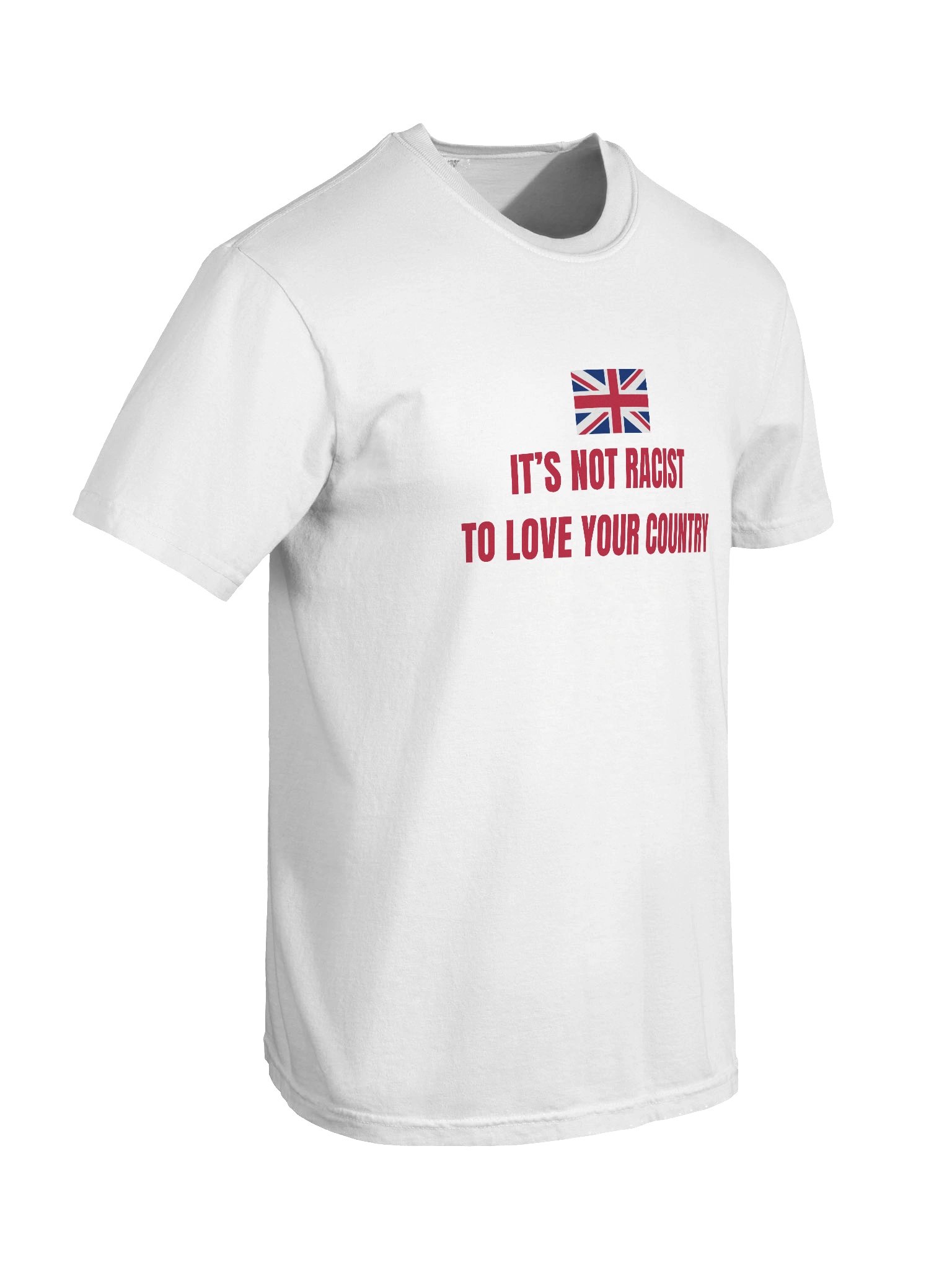 “It’s Not Racist to Love Your Country” Red Patriot Tee product image (24)