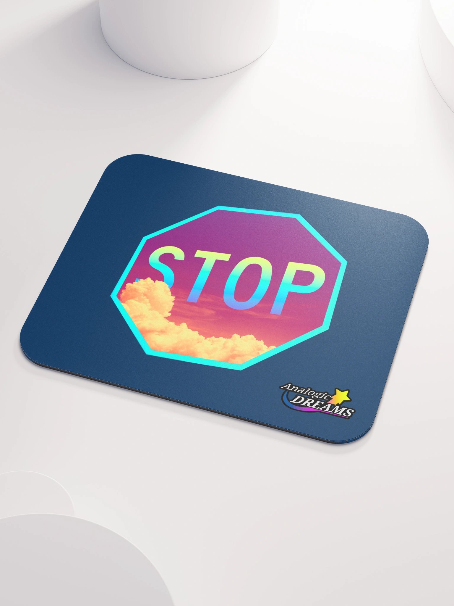 Stop Sign Clouds (Mouse Pad) product image (3)