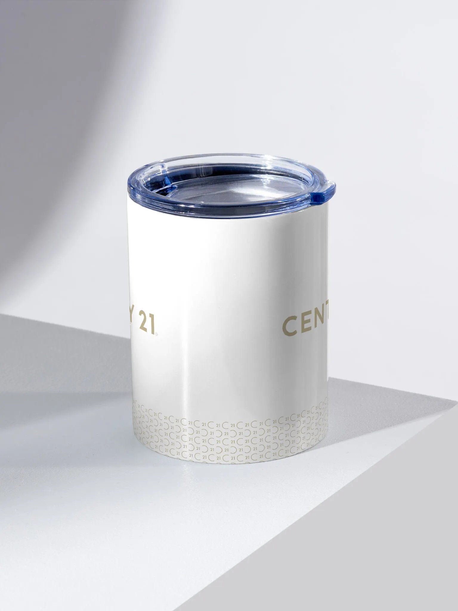 10oz Stainless Steel Tumbler with Gold Wordmark + Seal Pattern product image (2)