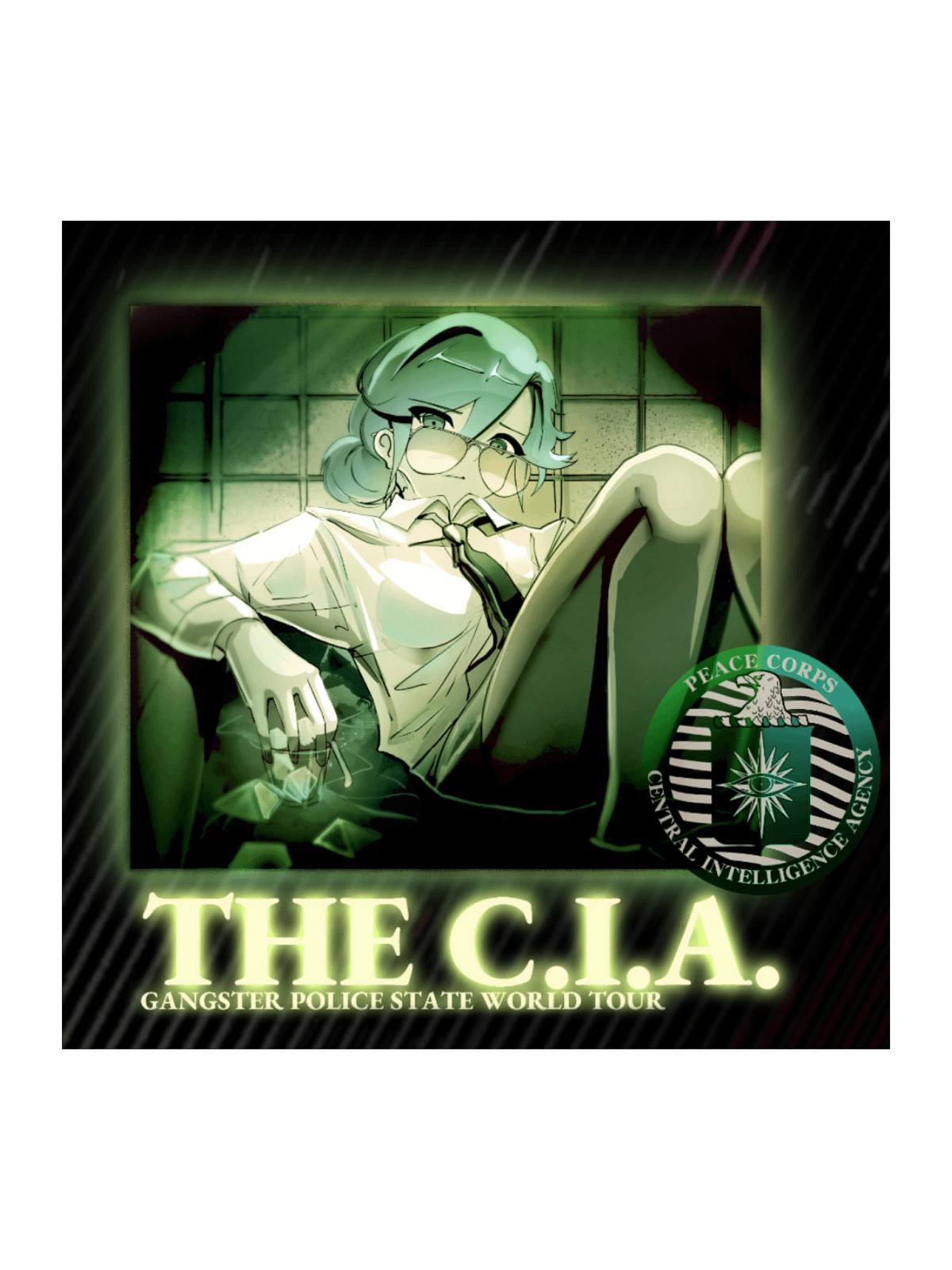 The CIA - Illustrated STICKER | Capitalism Ho!! - Official Shop for We ...