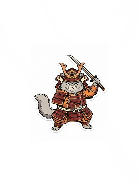 Shogun Cat Poster