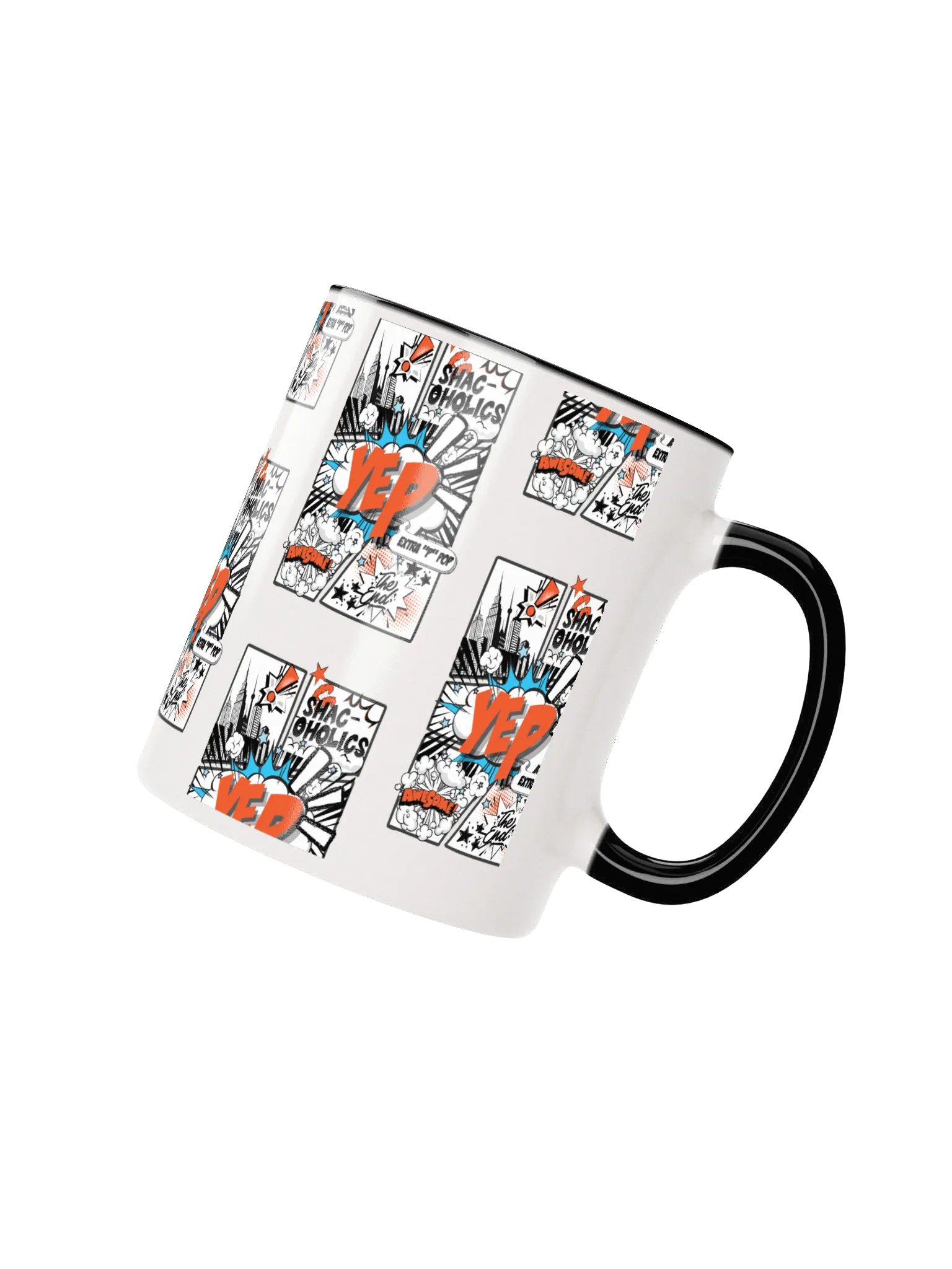 Shac-oholics Comic Blast Mug - Orange 