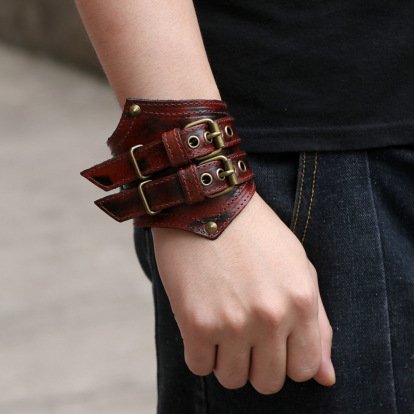 Punk Cowhide wrist band product image (2)