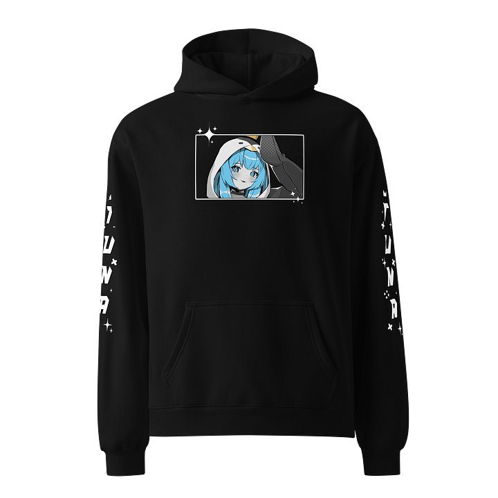 Black & Blue Hoodie Oversized Premium Unisex product image (1)