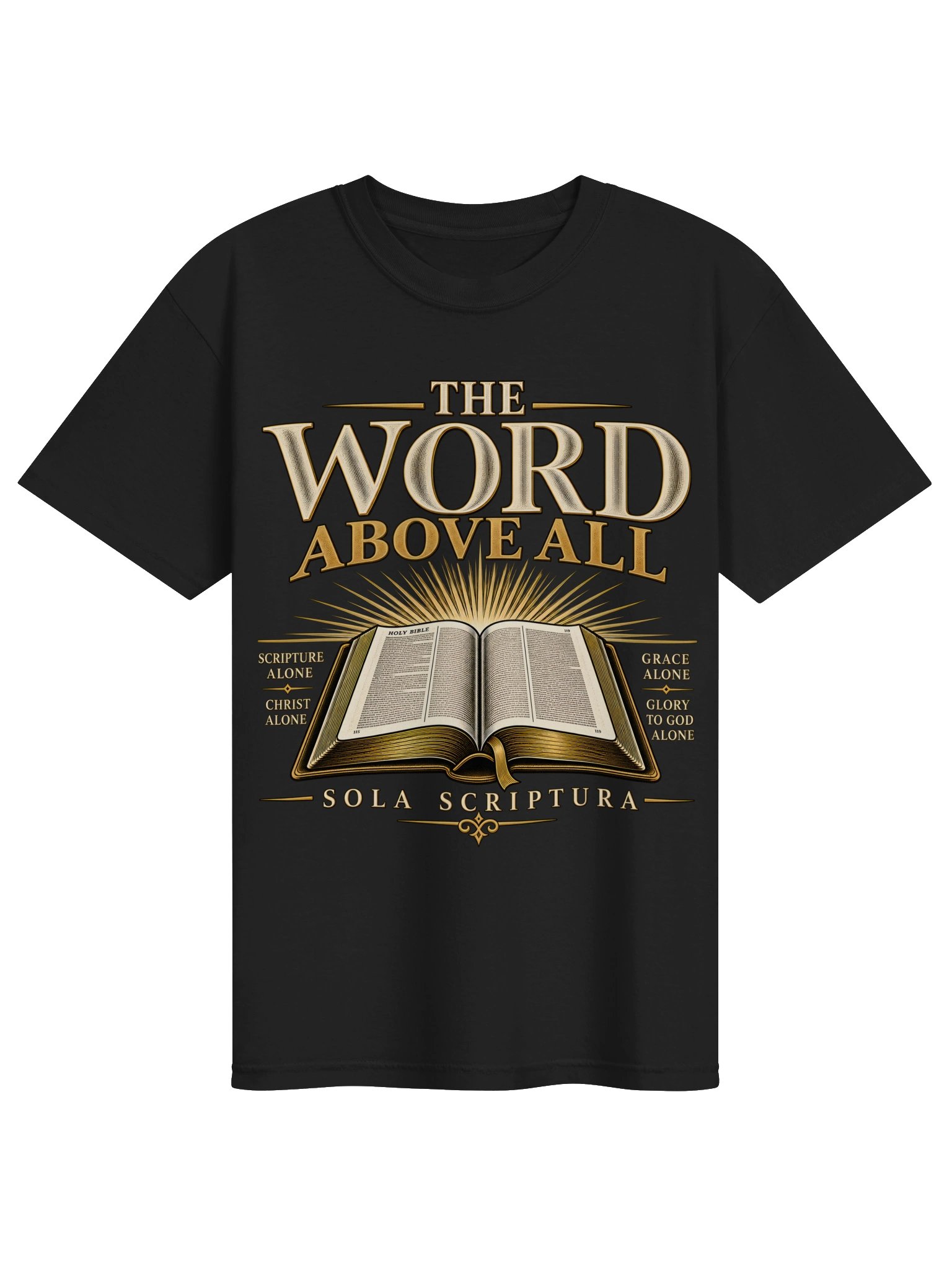 Reformed by the Word | Sola Scriptura Christian T-Shirt product image (1)