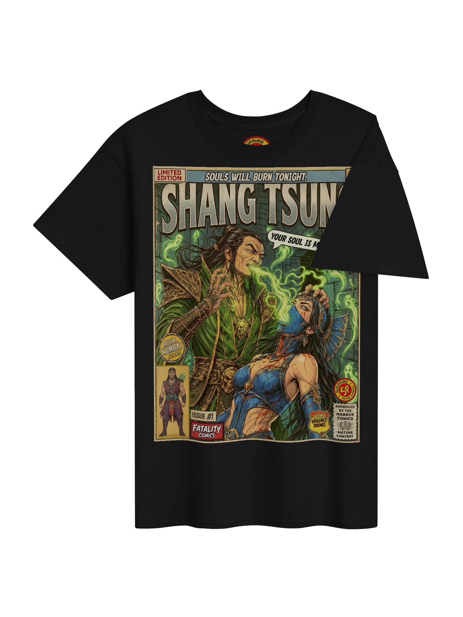 Mortal Kombat Shang Tsung Comic Art T-Shirt product image (4)