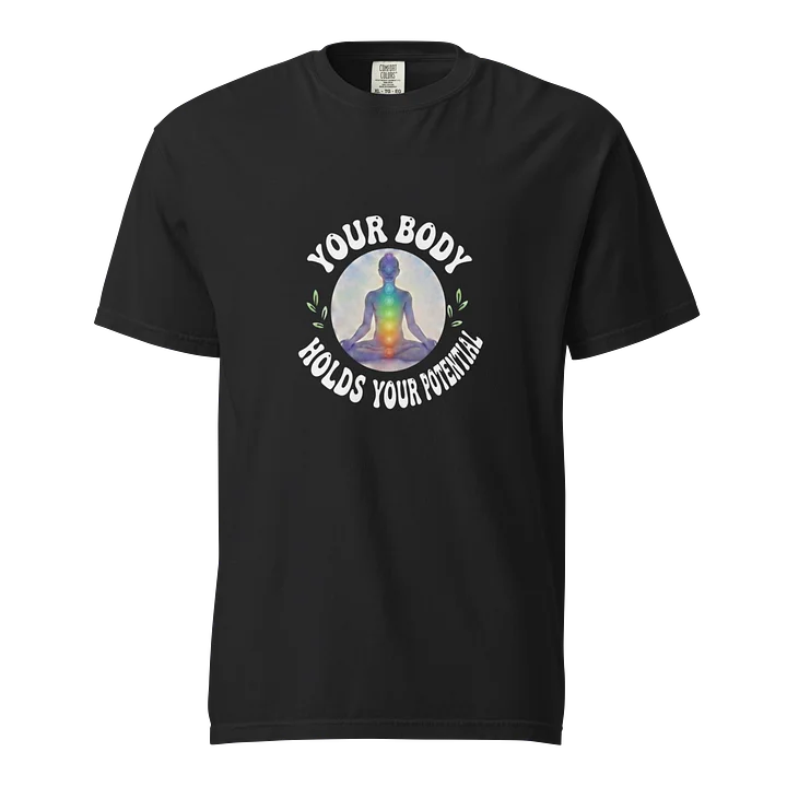 “Your Body Holds Your Potential” Black T-Shirt product image (1)