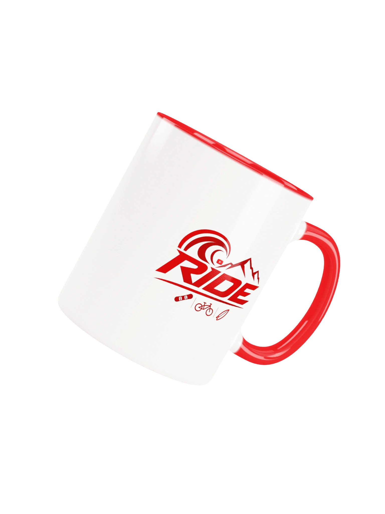 Ride icon mug (Red) product image (8)